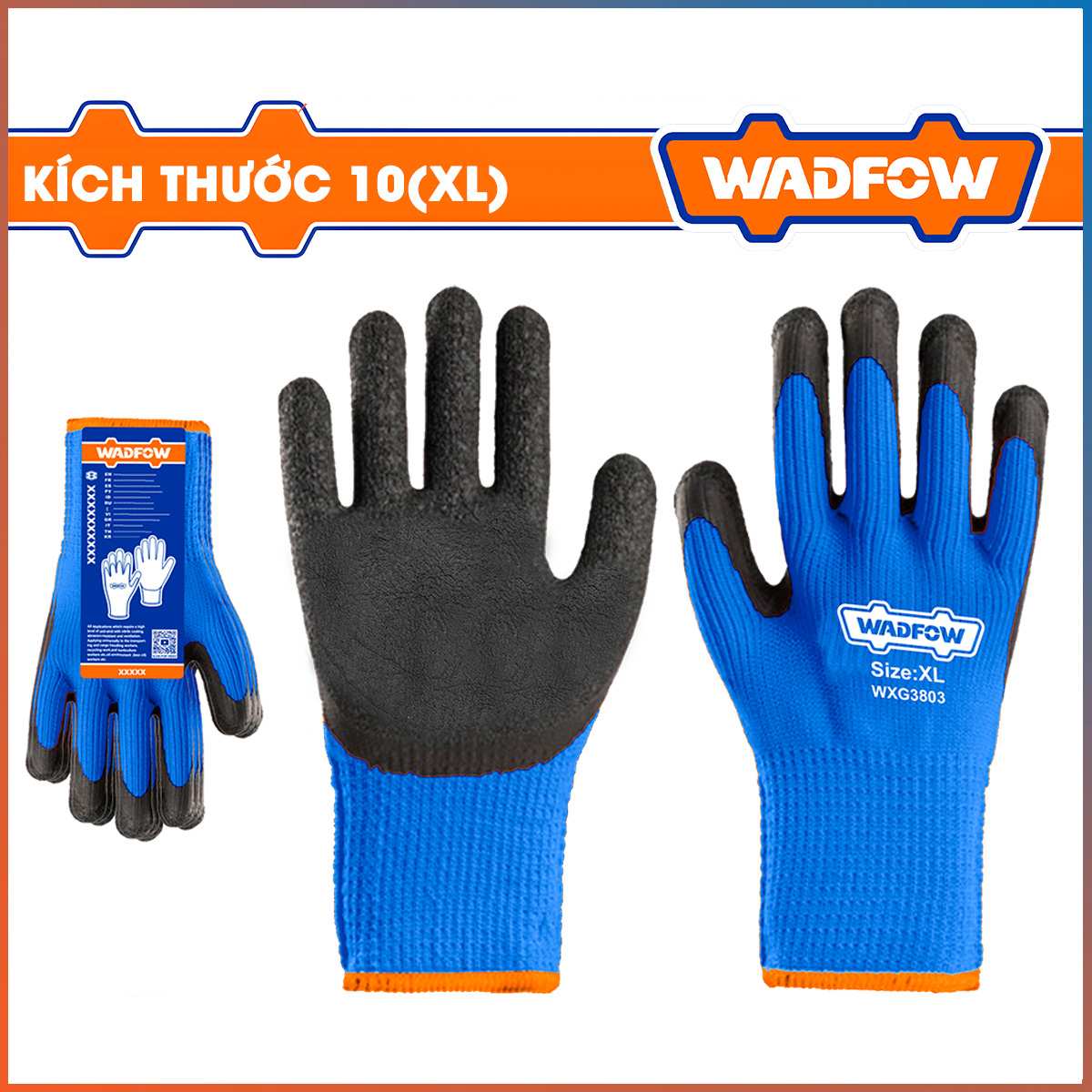Hình ảnh 2 của mặt hàng Găng tay cao su chống lạnh XL Wadfow WXG3803