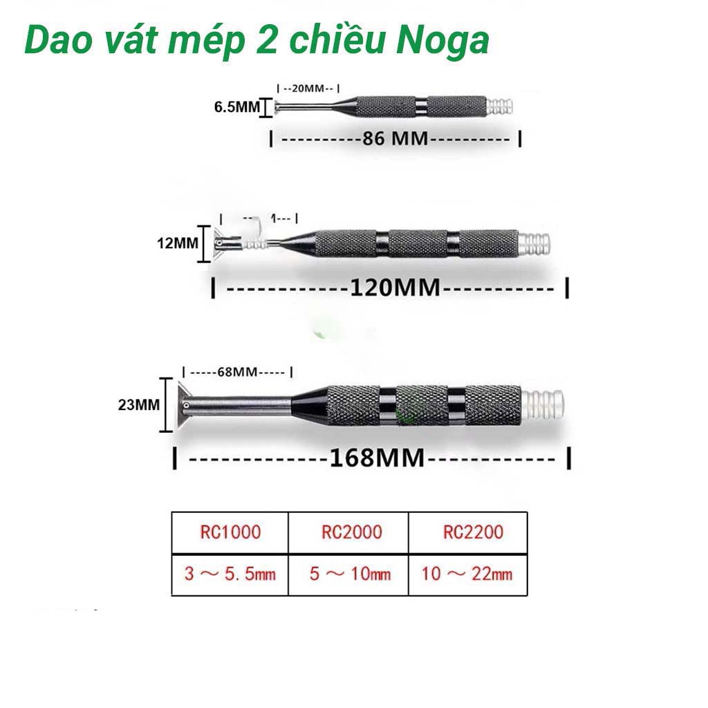 Hình ảnh 4 của mặt hàng Dao vát mép 2 chiều 5-10mm Noga