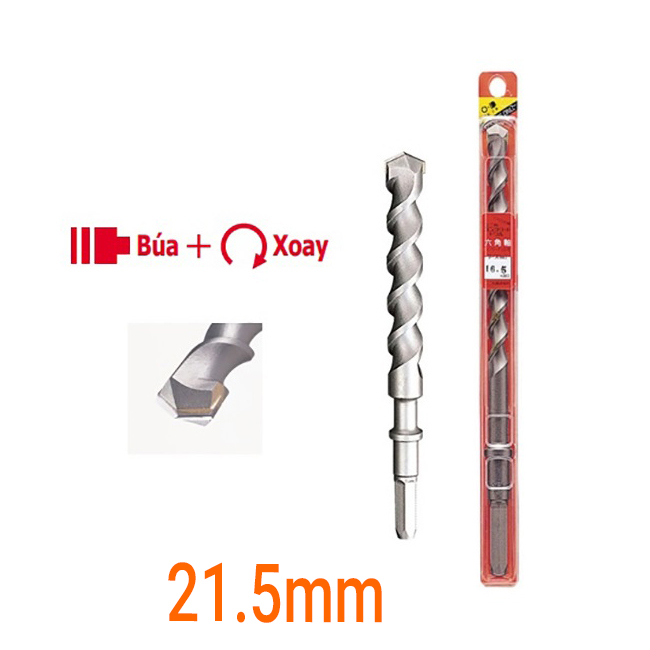 Hình ảnh 9 của mặt hàng Mũi khoan bê tông Ø21.5mm chuôi lục Unika HEX 280mm