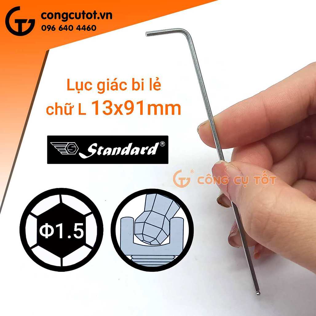 Hình ảnh 3 của mặt hàng Lục giác bi lẻ 1.5mm chữ L Sensh