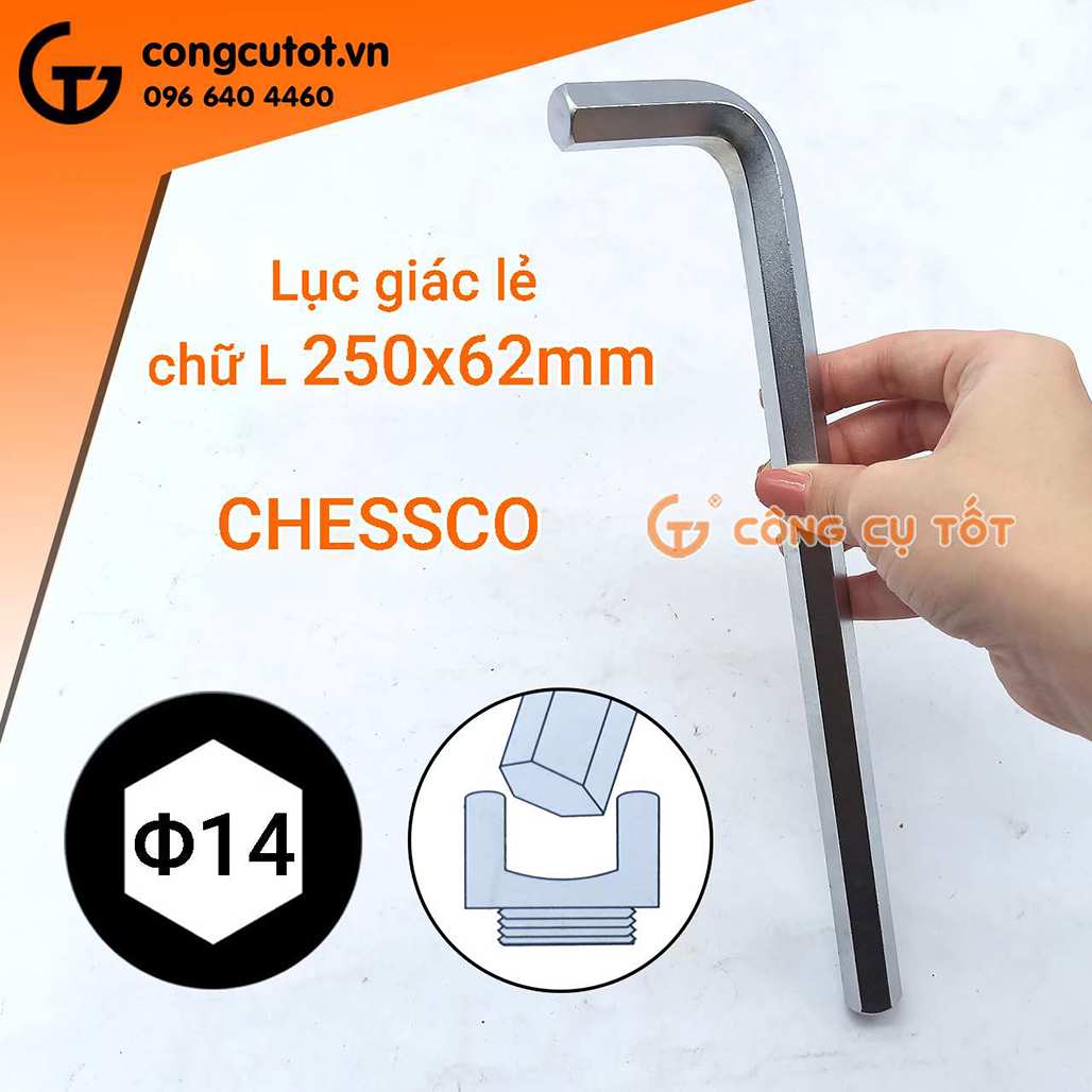 Hình ảnh 3 của mặt hàng Lục giác bi lẻ 14mm chữ L Sensh