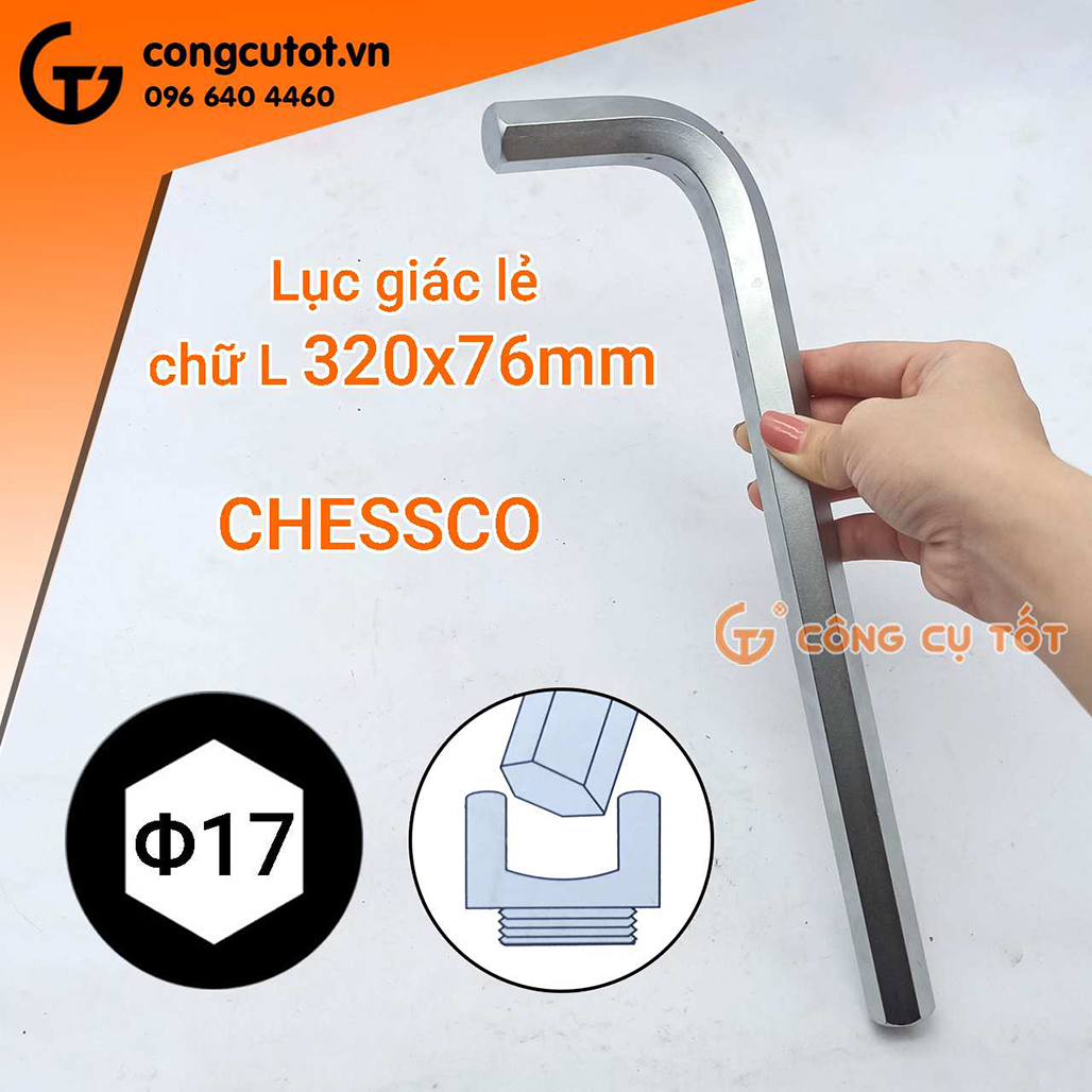 Hình ảnh 3 của mặt hàng Lục giác bi lẻ 17mm chữ L Sensh