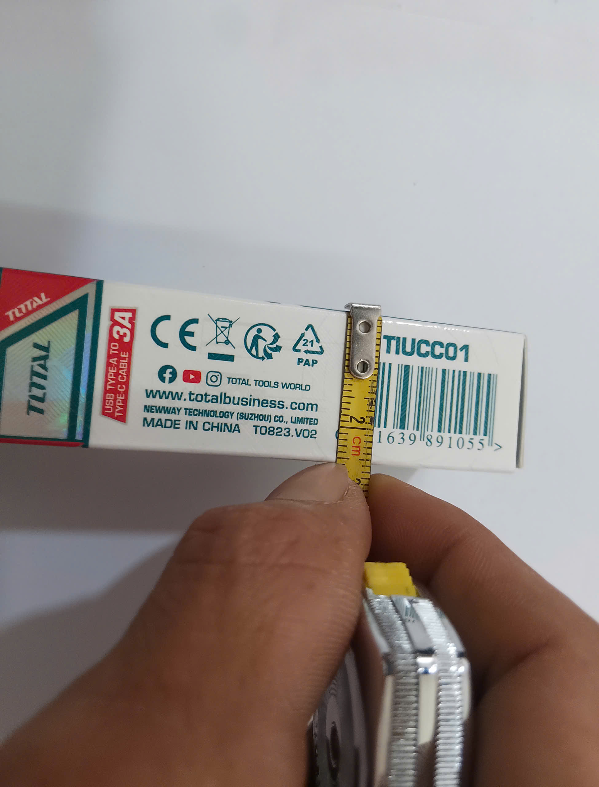 Hình ảnh 17 của mặt hàng Dây cáp sạc USB type A sang type C 1M Total TIUCC01