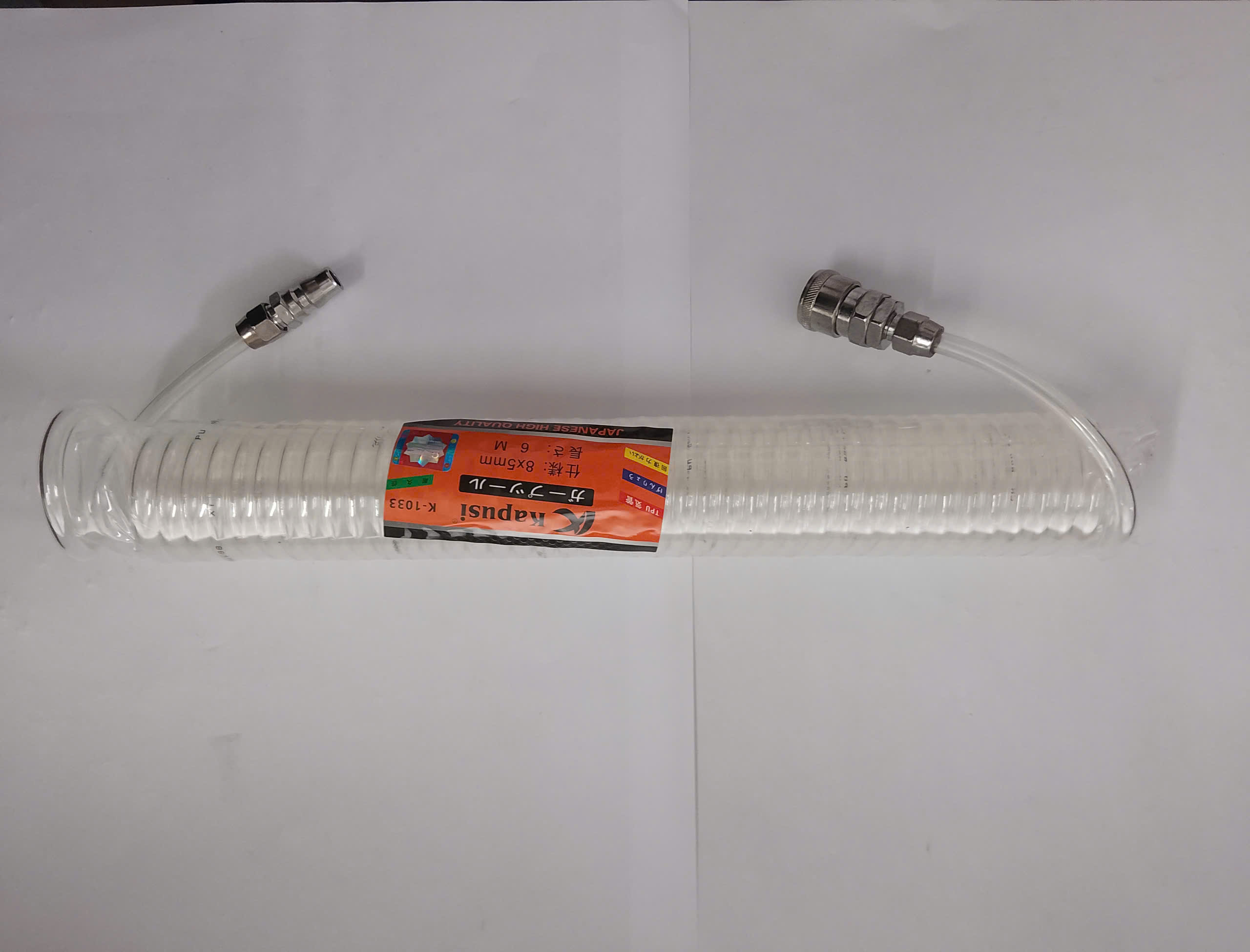 Hình ảnh 12 của mặt hàng Dây hơi khí nén xoắn trắng 8x5mm Kapusi K-1033