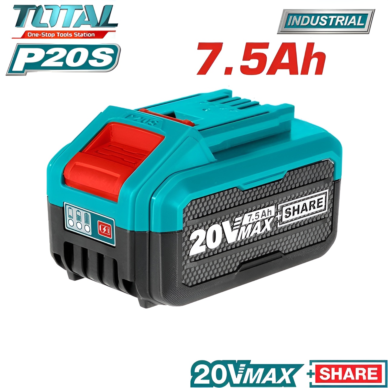 Hình ảnh 2 của mặt hàng Pin Lithium-ion 20V/7.5Ah Total TFBLI2075