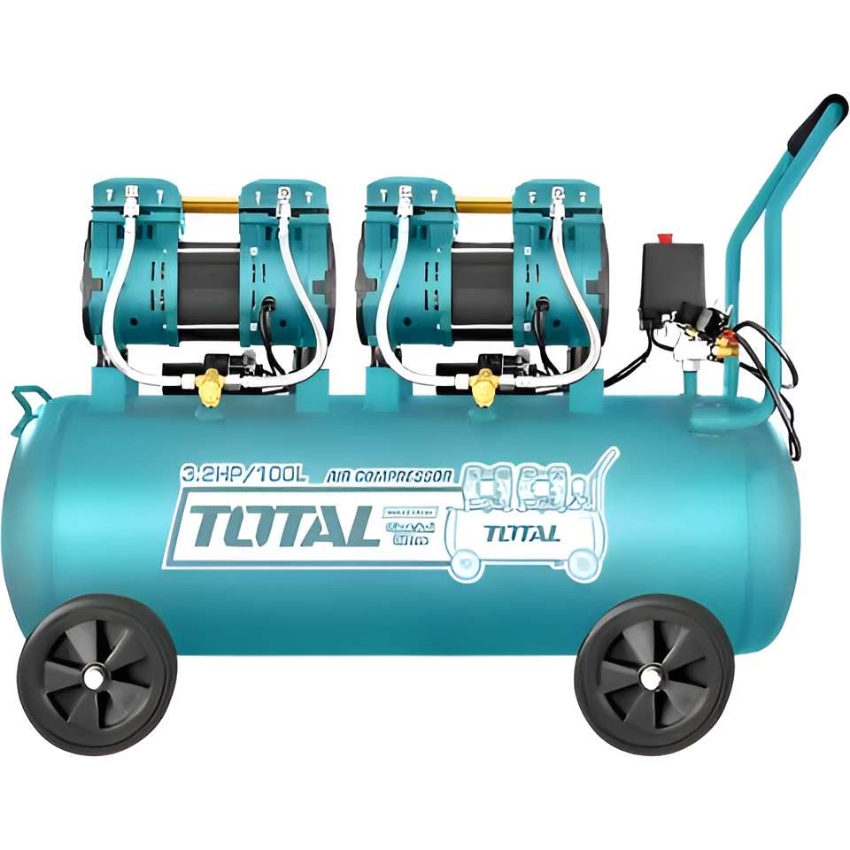 Hình ảnh 1 của mặt hàng Máy nén khí không dầu 100L/2x1200W Total TCS2241008T