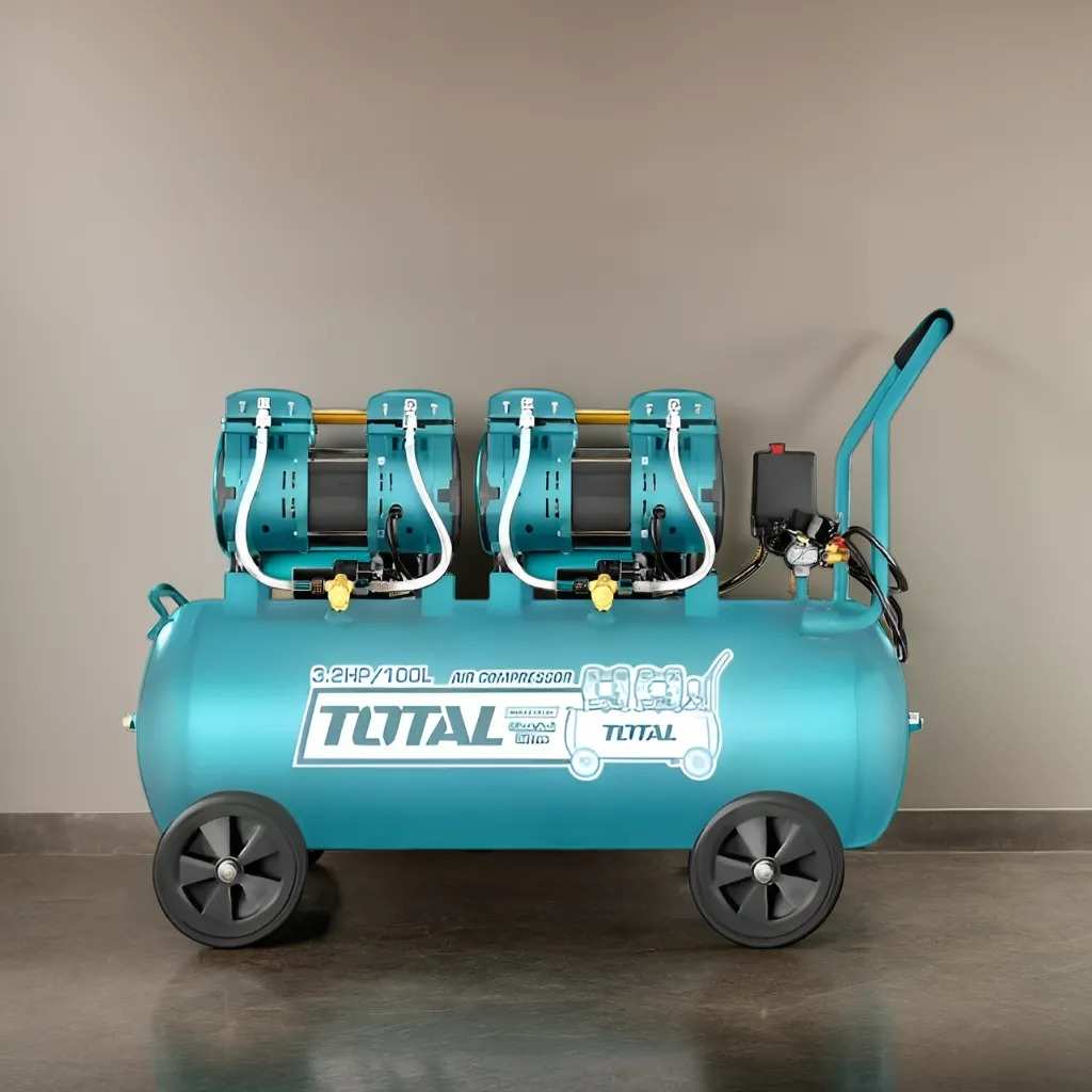 Hình ảnh 3 của mặt hàng Máy nén khí không dầu 100L/2x1200W Total TCS2241008T