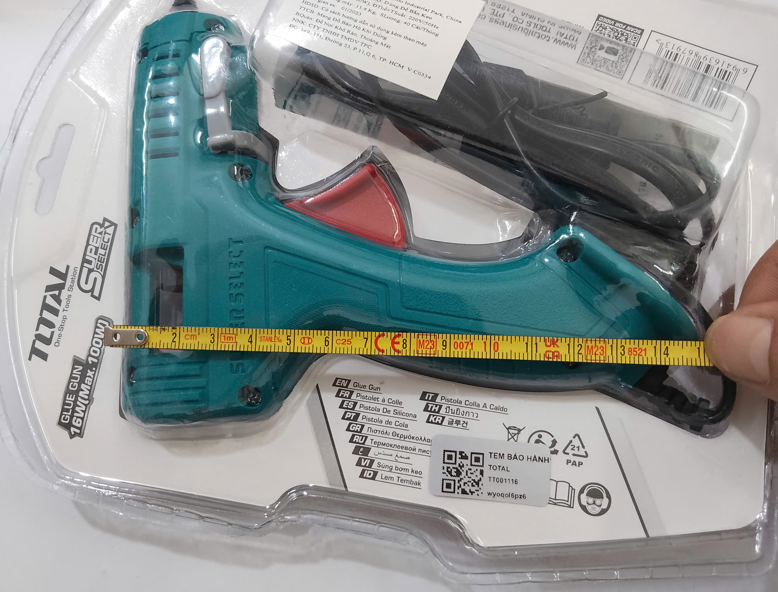 Hình ảnh 11 của mặt hàng Máy bơm keo 12W(100W) Total TT001116