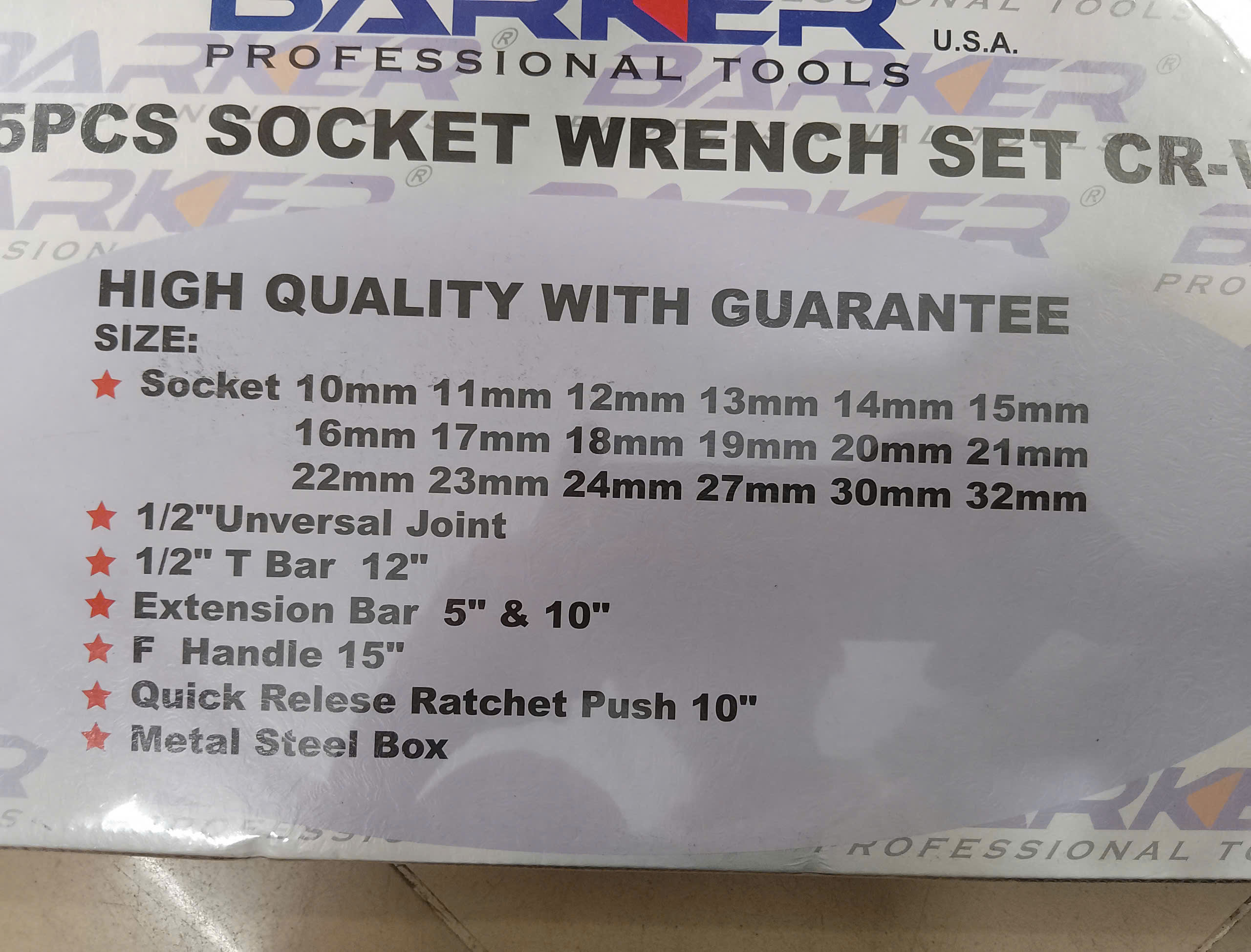 Hình ảnh 5 của mặt hàng Tuýp bộ 12 góc 1/2x25pcs Barker