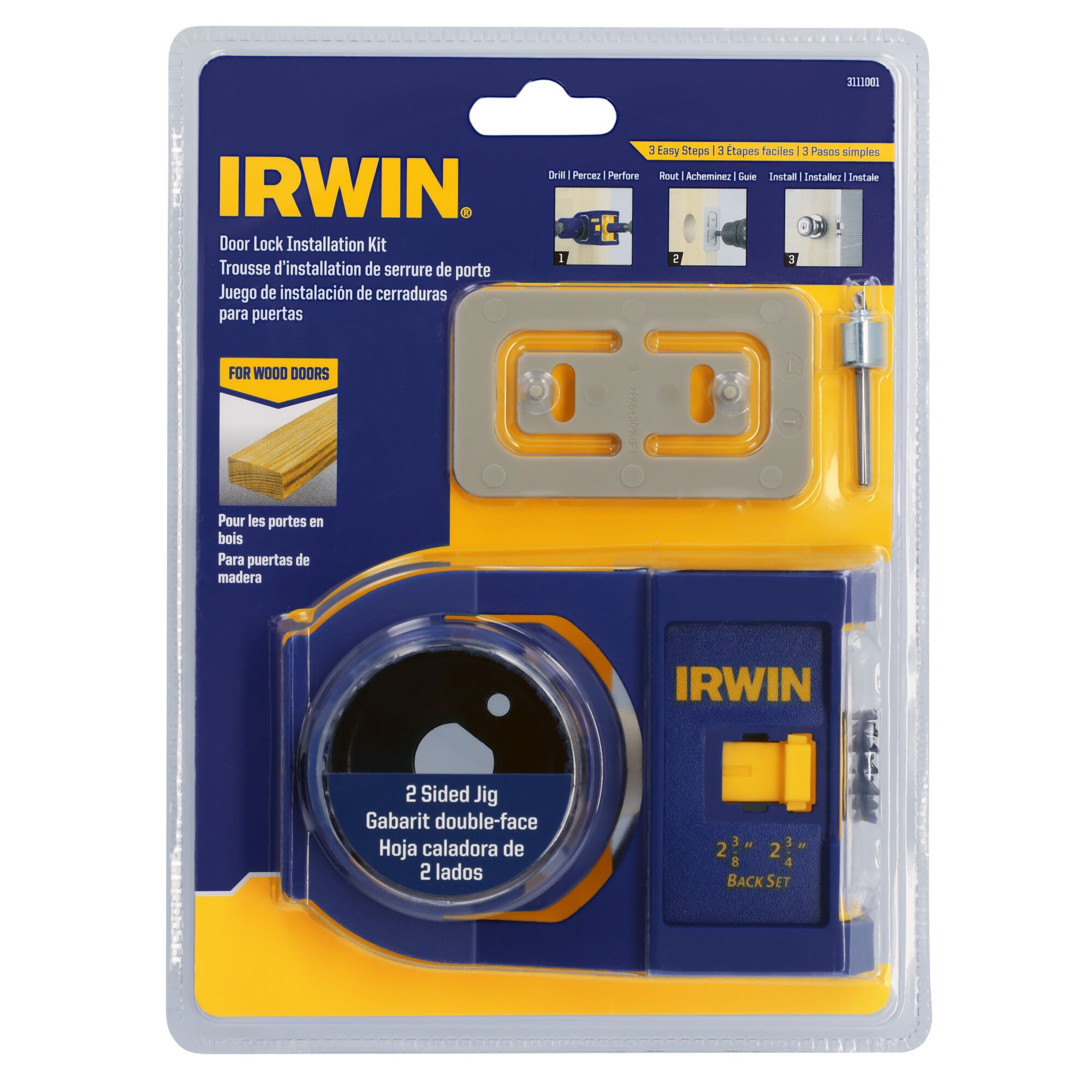 Hình ảnh 8 của mặt hàng Bộ lắp đặt khóa cửa gỗ Irwin