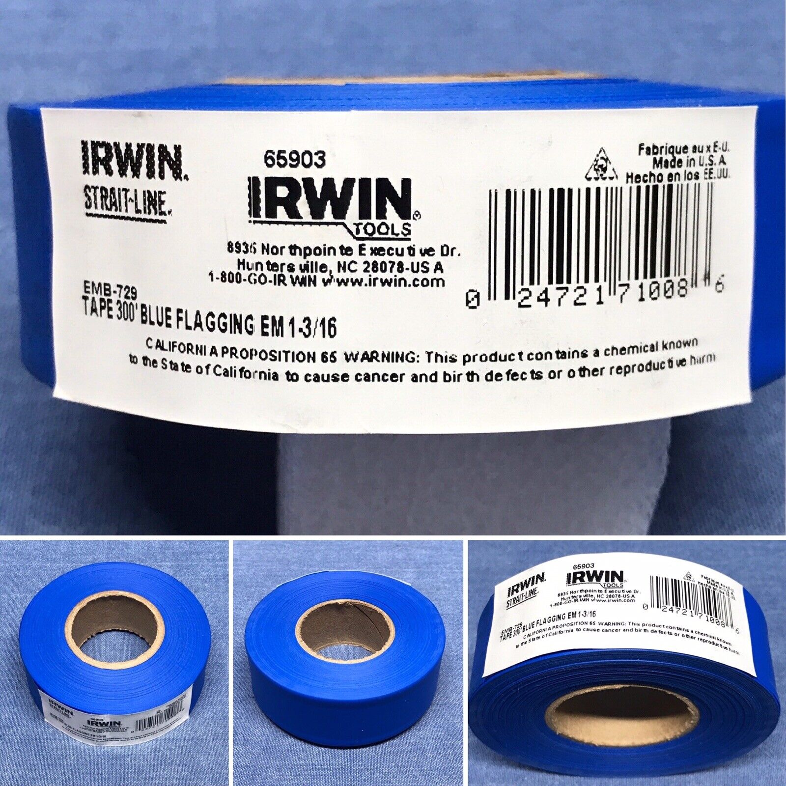 Hình ảnh 7 của mặt hàng Băng dính PVC màu xanh Irwin