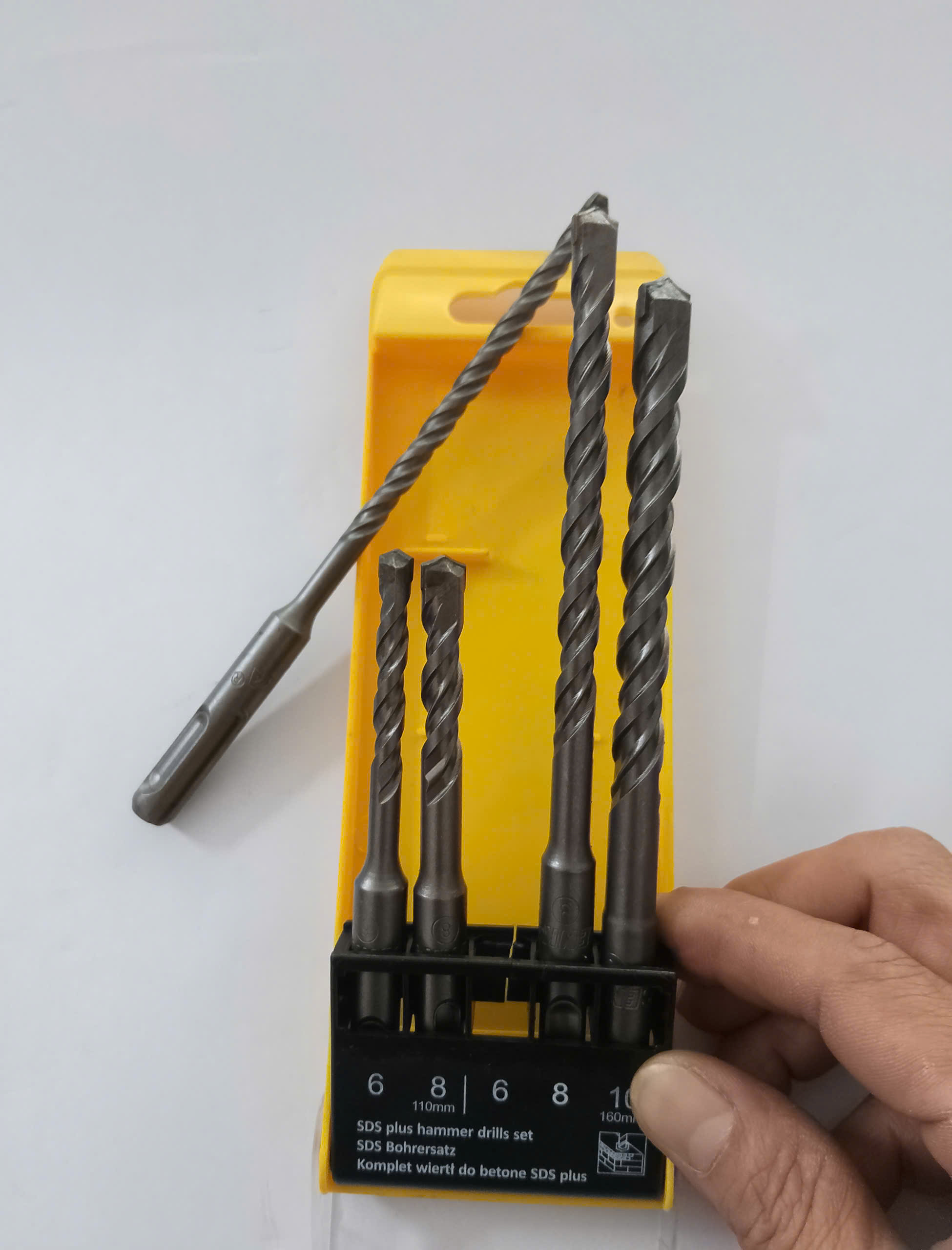 Hình ảnh 11 của mặt hàng Bộ 5 mũi khoan bê tông chuôi gài 2 cạnh định tâm Senka