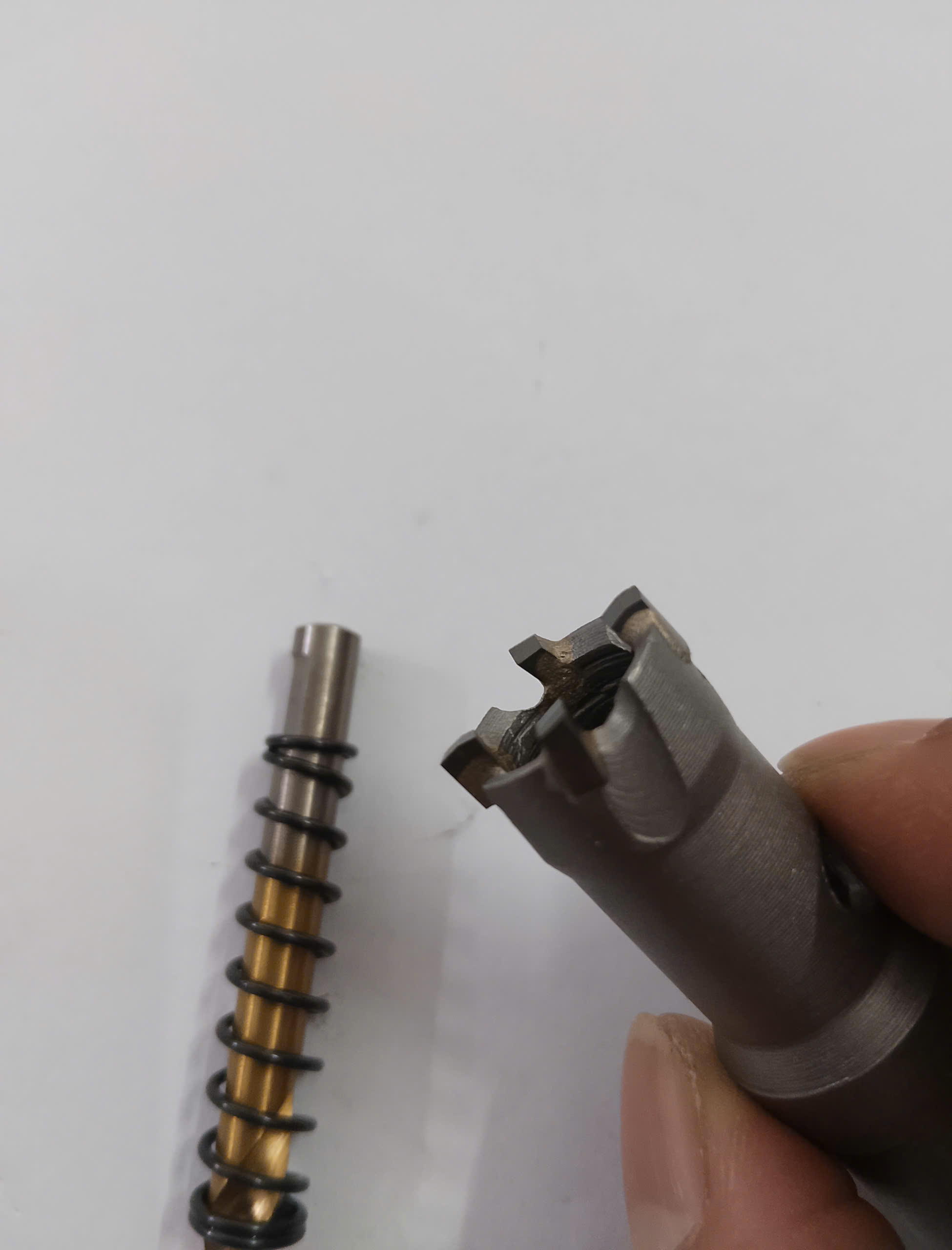 Hình ảnh 7 của mặt hàng Mũi khoét thép inox Ø16mm chuôi tròn vát Senka