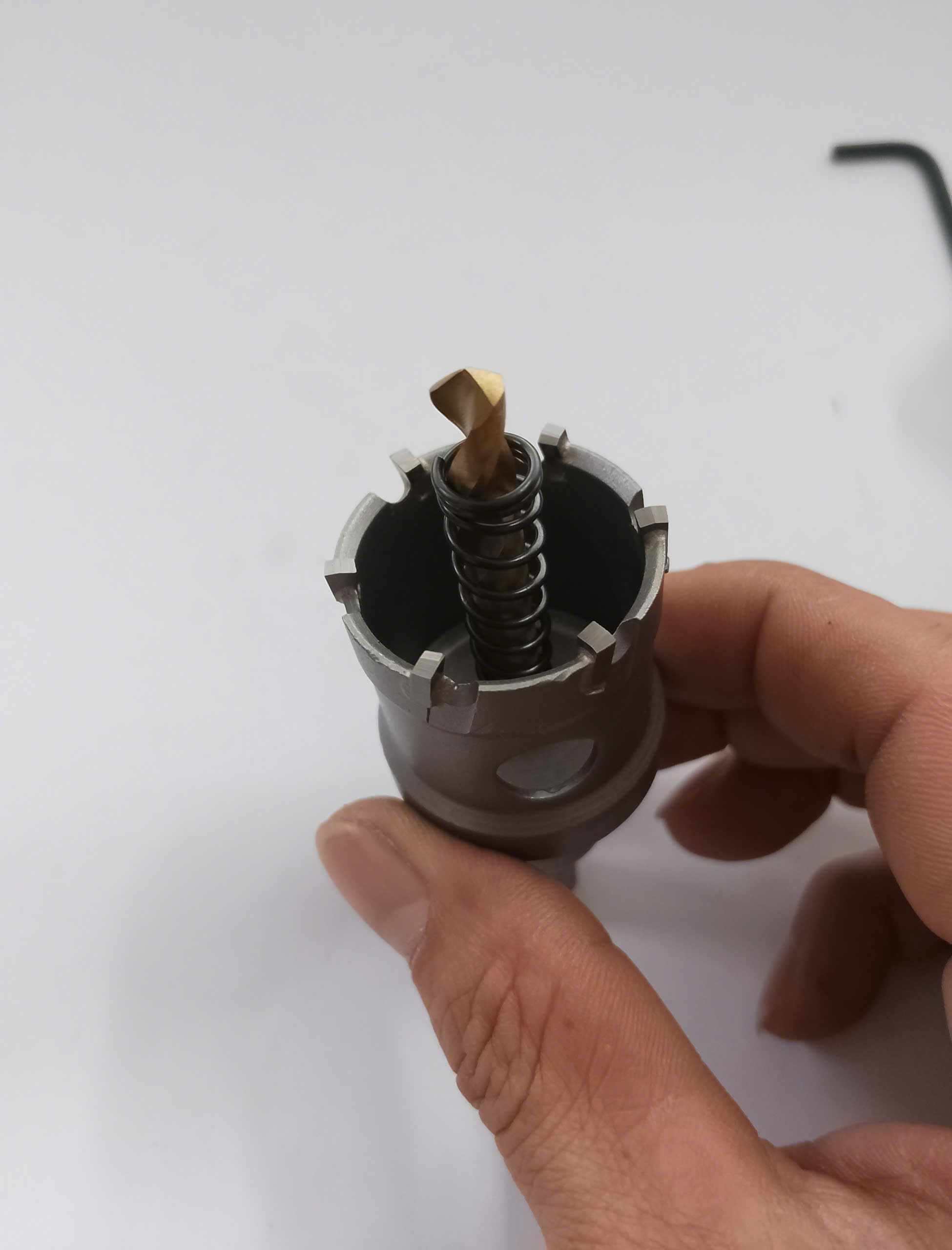 Hình ảnh 9 của mặt hàng Mũi khoét thép inox Ø32mm chuôi tròn vát Senka