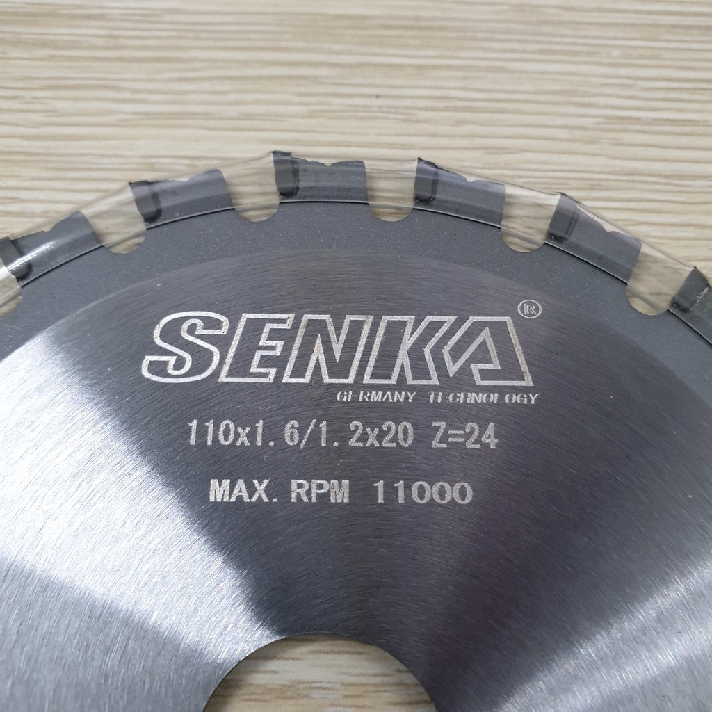 Hình ảnh 4 của mặt hàng Lưỡi cắt sắt hợp kim Ø110x1.6x24R /20mm dùng cho máy điều chỉnh tua chậm Senka