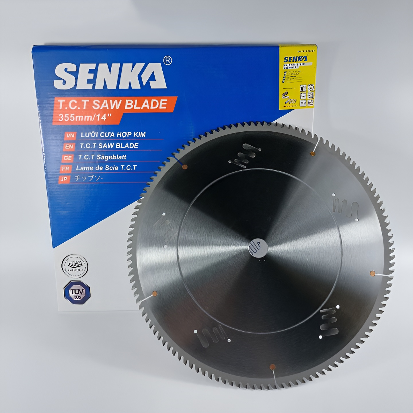 Hình ảnh 8 của mặt hàng Lưỡi hợp kim cưa nhôm Ø355x3.2x120R /25.4mm công nghiệp Senka