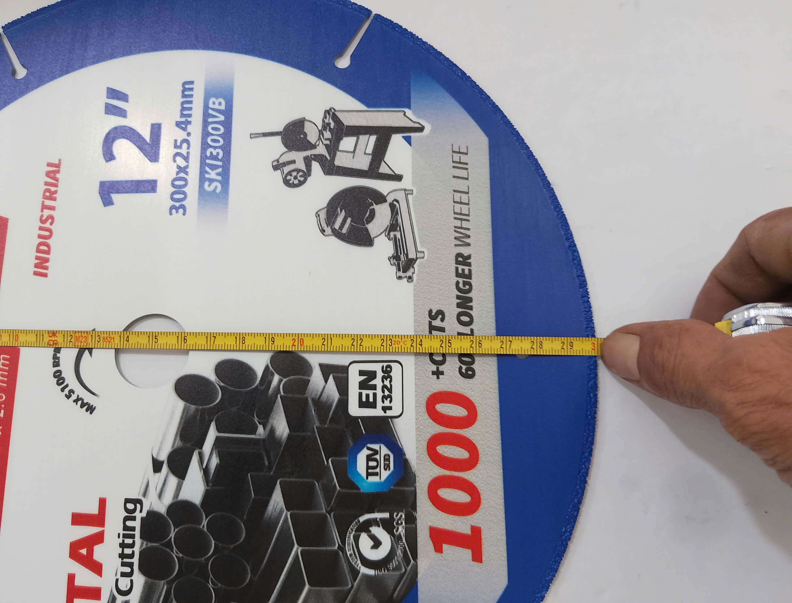 Hình ảnh 22 của mặt hàng Lưỡi kim cương đa năng Ø300x2.6x25.4mm cho máy tua nhanh Senka
