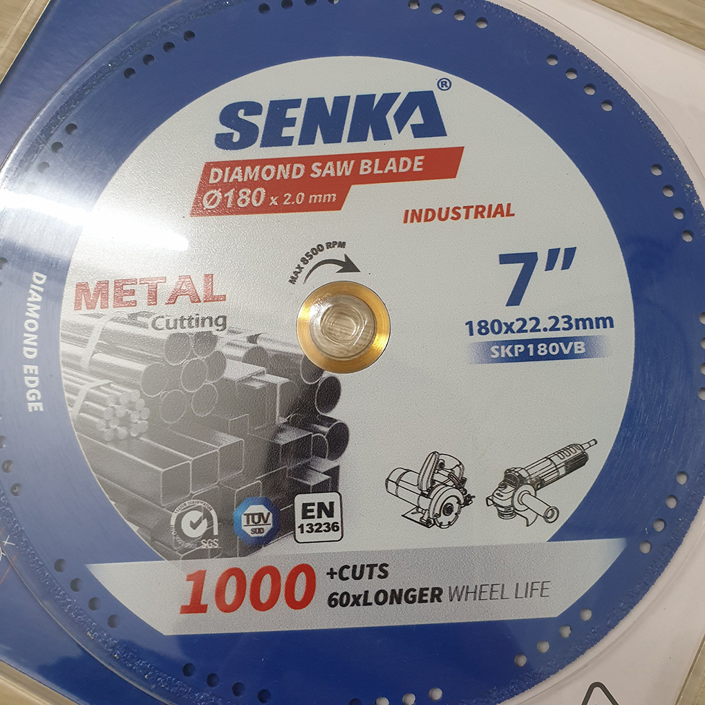Hình ảnh 4 của mặt hàng Lưỡi kim cương đa năng Ø180x2.0x22.23mm cho máy tua nhanh Senka