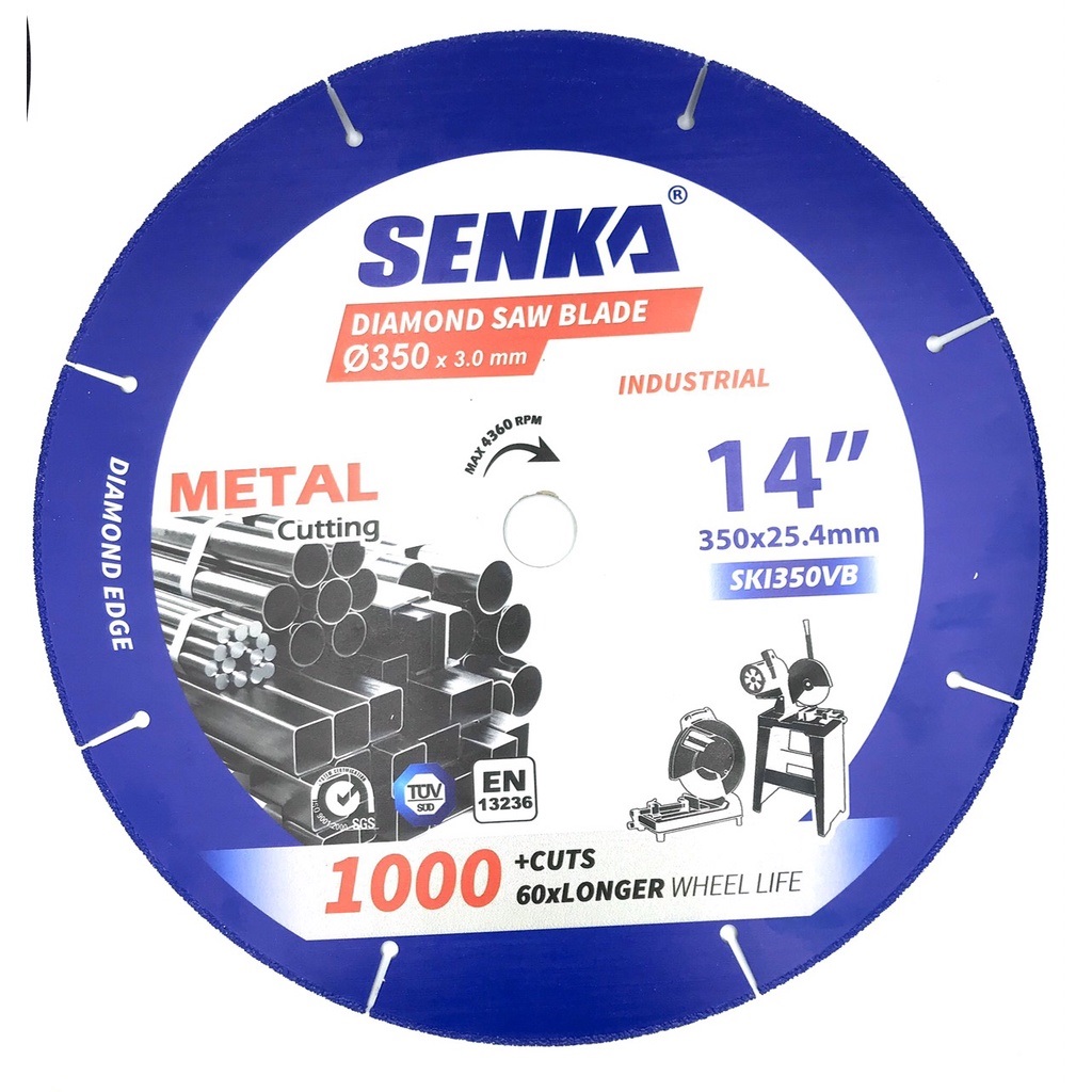 Hình ảnh 1 của mặt hàng Lưỡi kim cương đa năng Ø350x3.0x25.4mm cho máy tua nhanh Senka