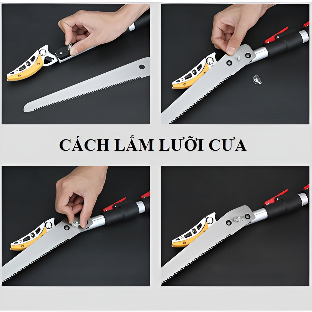 Hình ảnh 8 của mặt hàng Kéo cắt cành cao cấp tay bóp 5m Okuma