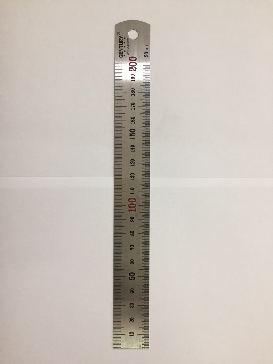 Hình ảnh 7 của mặt hàng Thước lá inox 200mm Century mỗi mặt một hệ đo