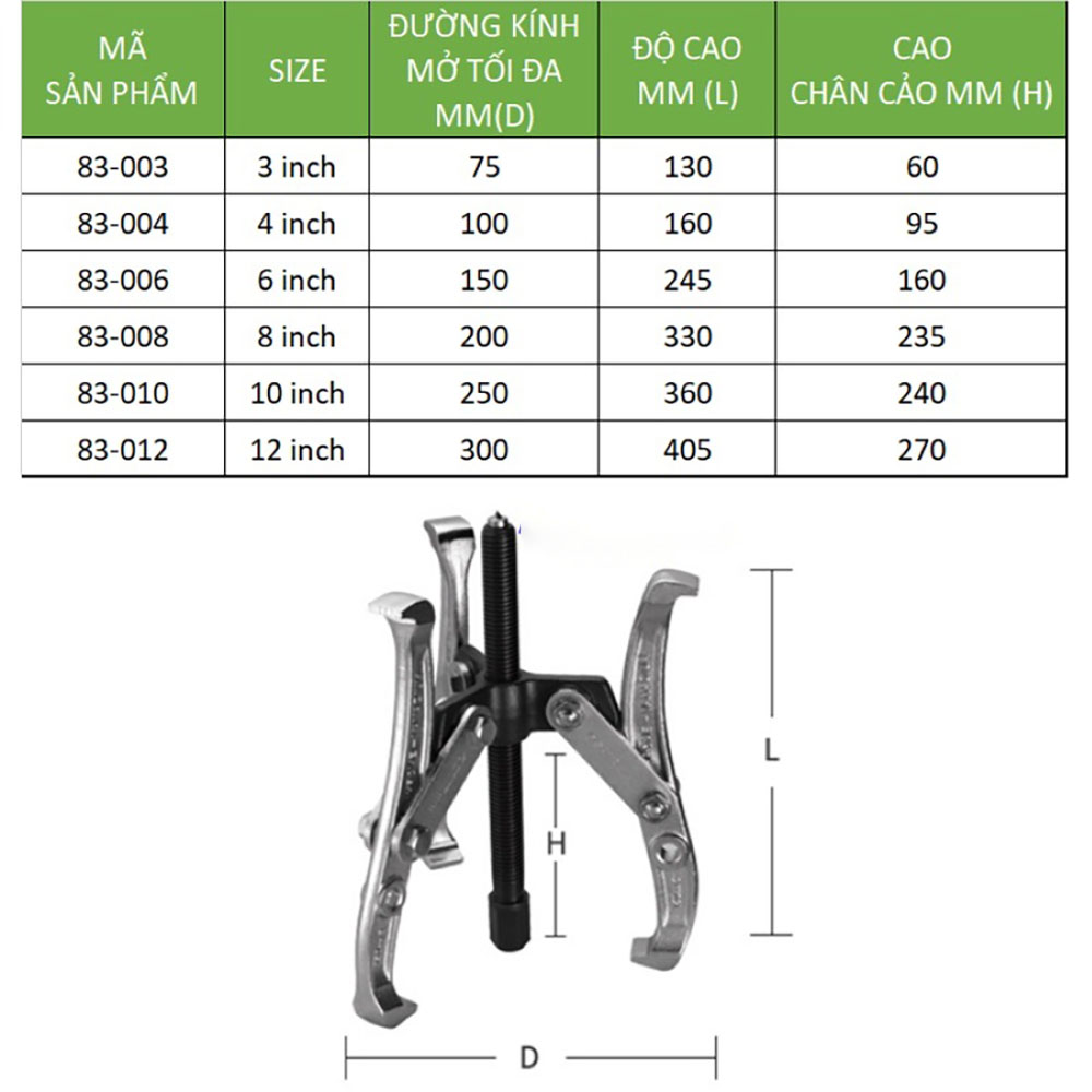 Hình ảnh 5 của mặt hàng Cảo 3 chấu 8" Crossman