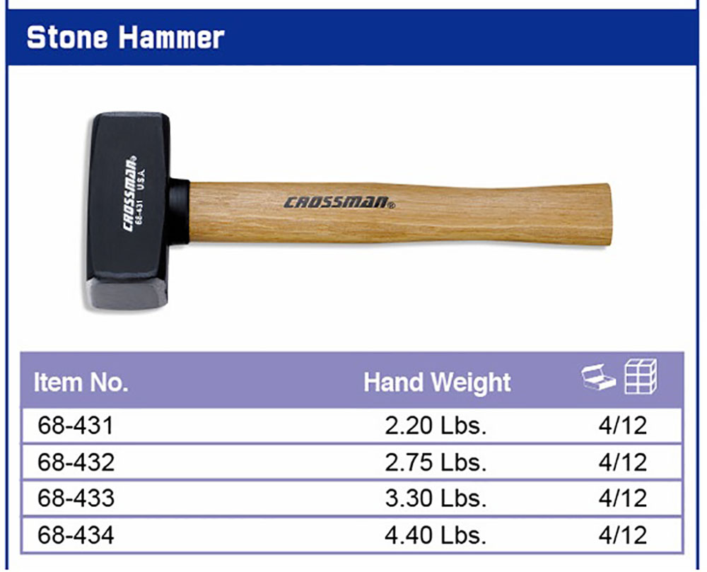 Hình ảnh 1 của mặt hàng Búa vuông 1.5kg cán gỗ Crossman