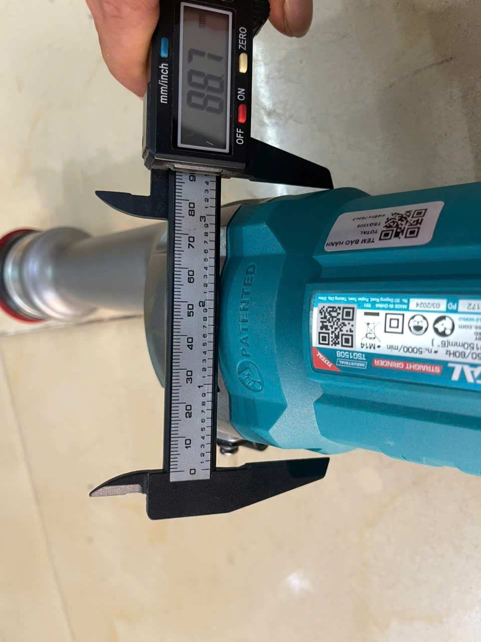 Hình ảnh 13 của mặt hàng Máy mài thẳng ø150mm 1100W Total