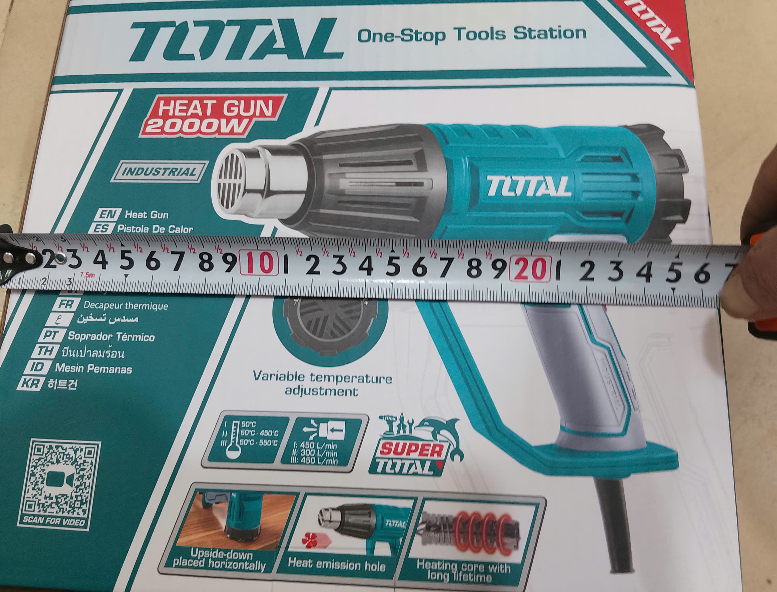 Hình ảnh 11 của mặt hàng Máy thổi nhiệt 2000W Total