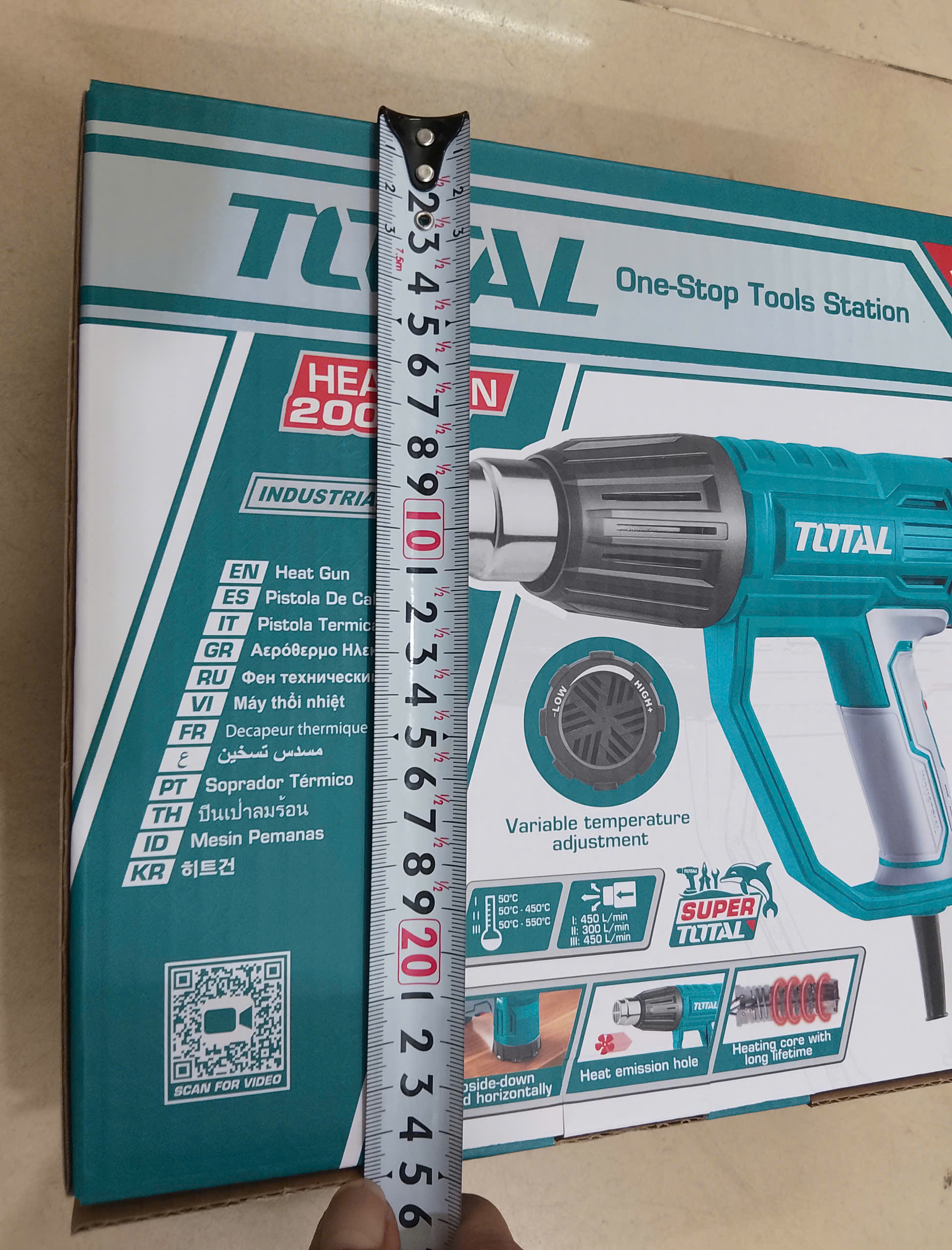 Hình ảnh 12 của mặt hàng Máy thổi nhiệt 2000W Total