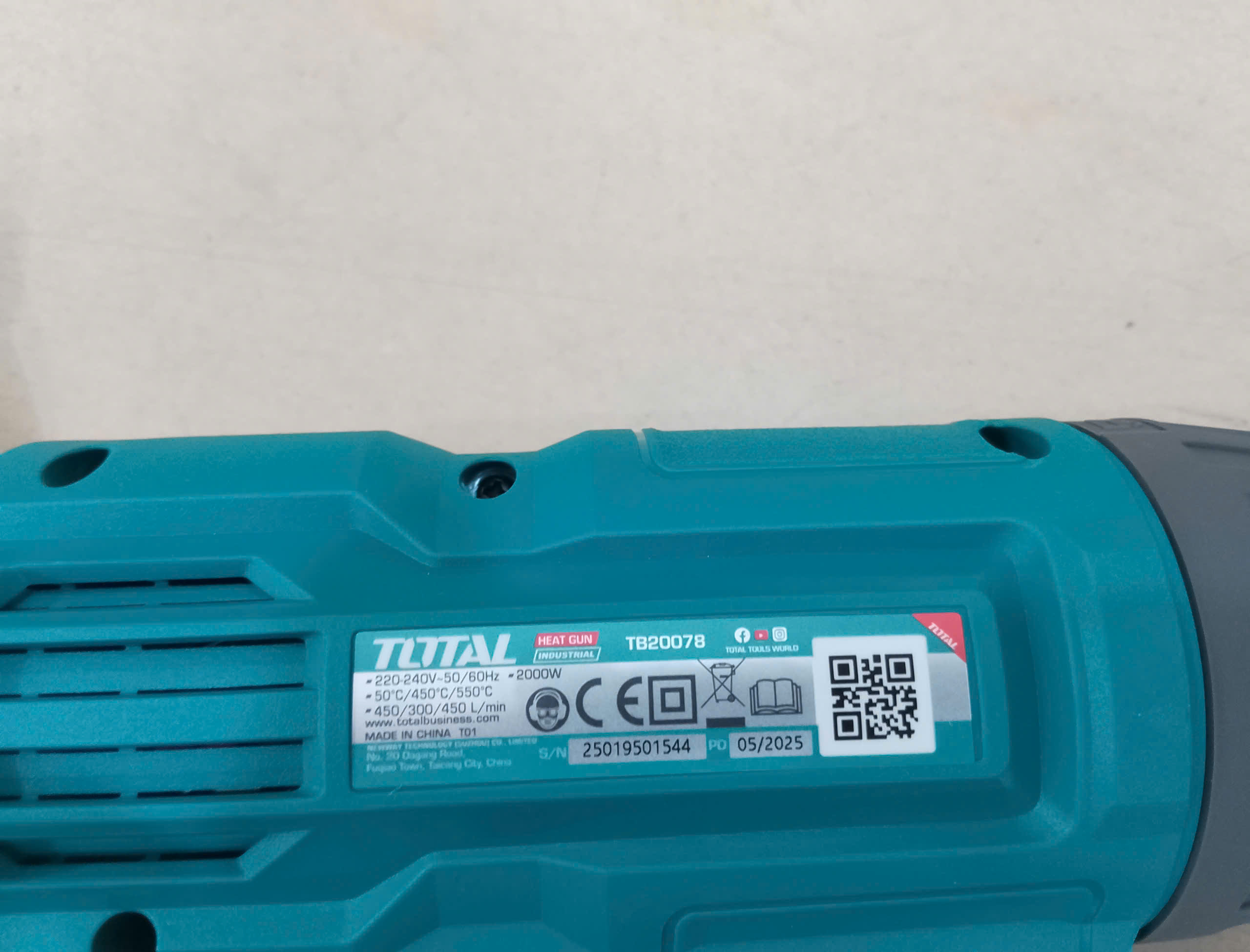 Hình ảnh 18 của mặt hàng Máy thổi nhiệt 2000W Total
