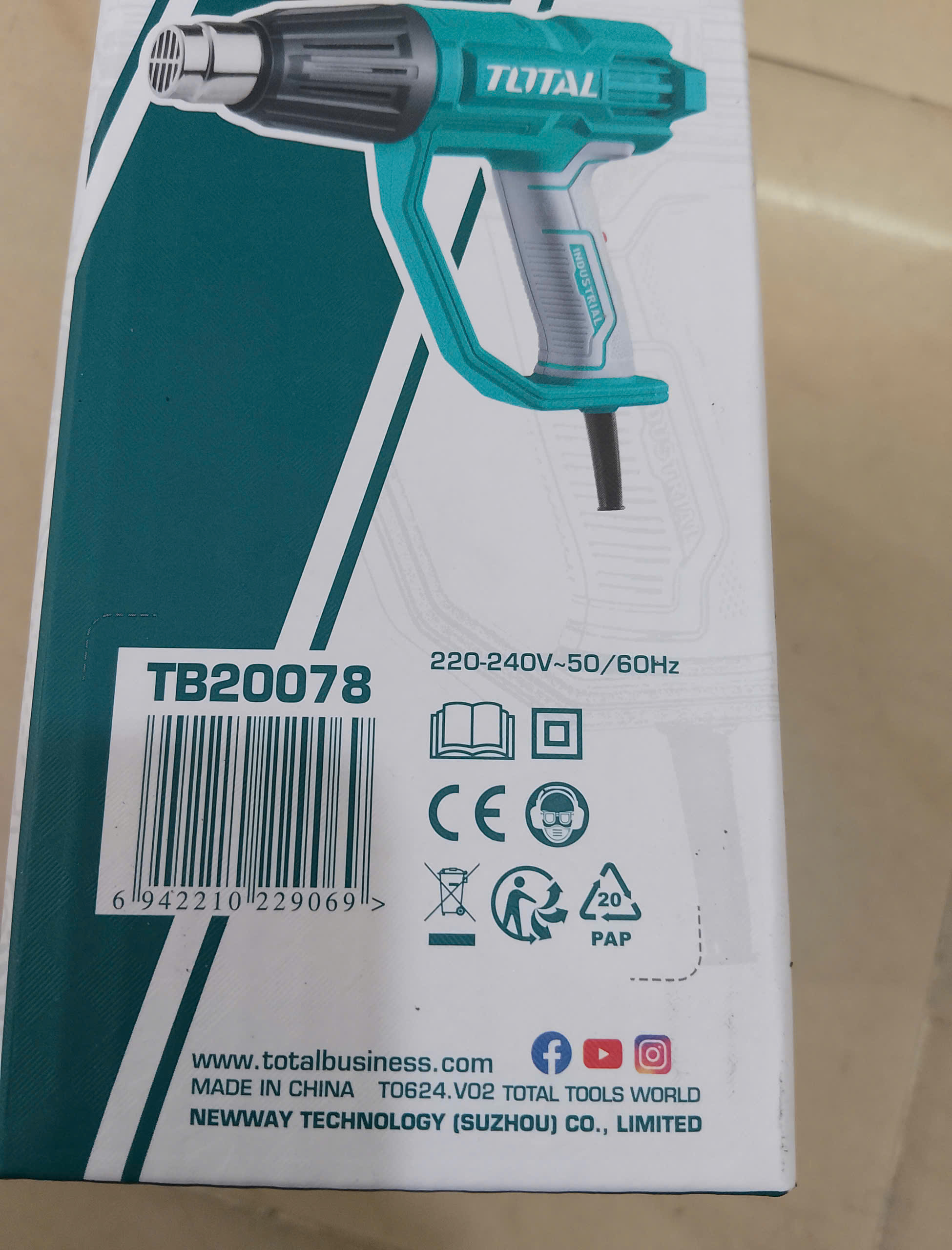 Hình ảnh 12 của mặt hàng Máy thổi nhiệt 2000W Total