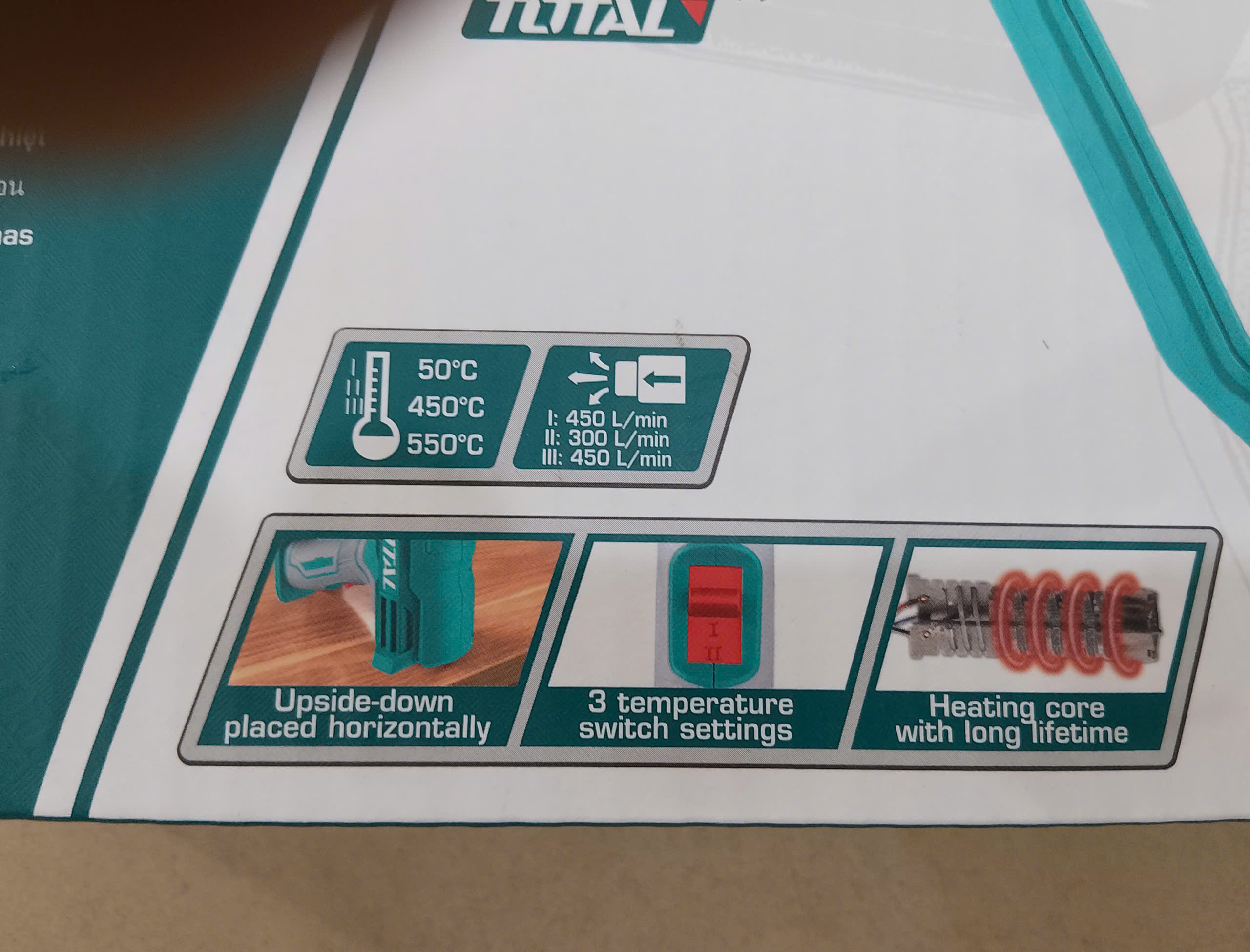 Hình ảnh 14 của mặt hàng Máy thổi nhiệt 2000W Total