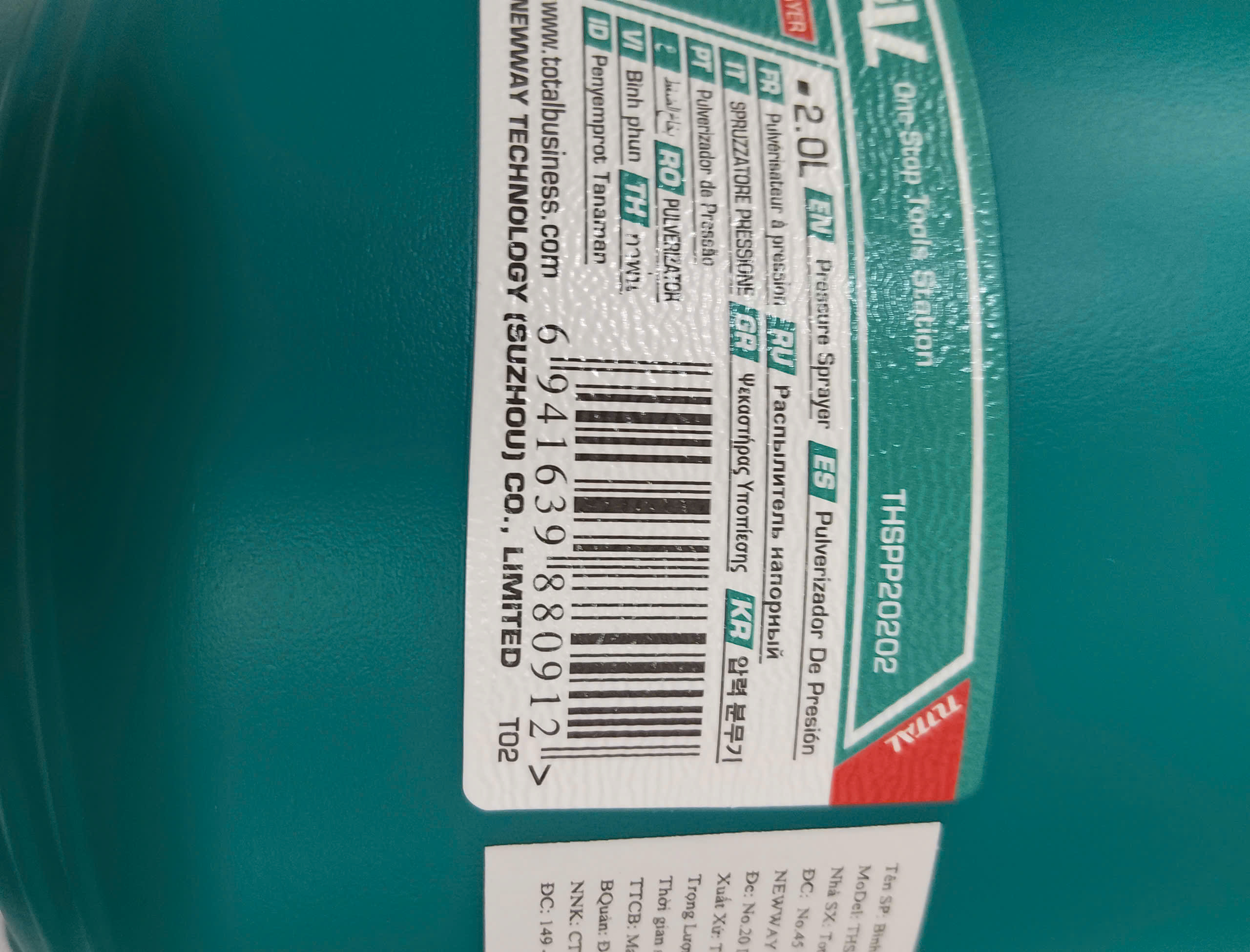 Hình ảnh 27 của mặt hàng Bình xịt 2L Total