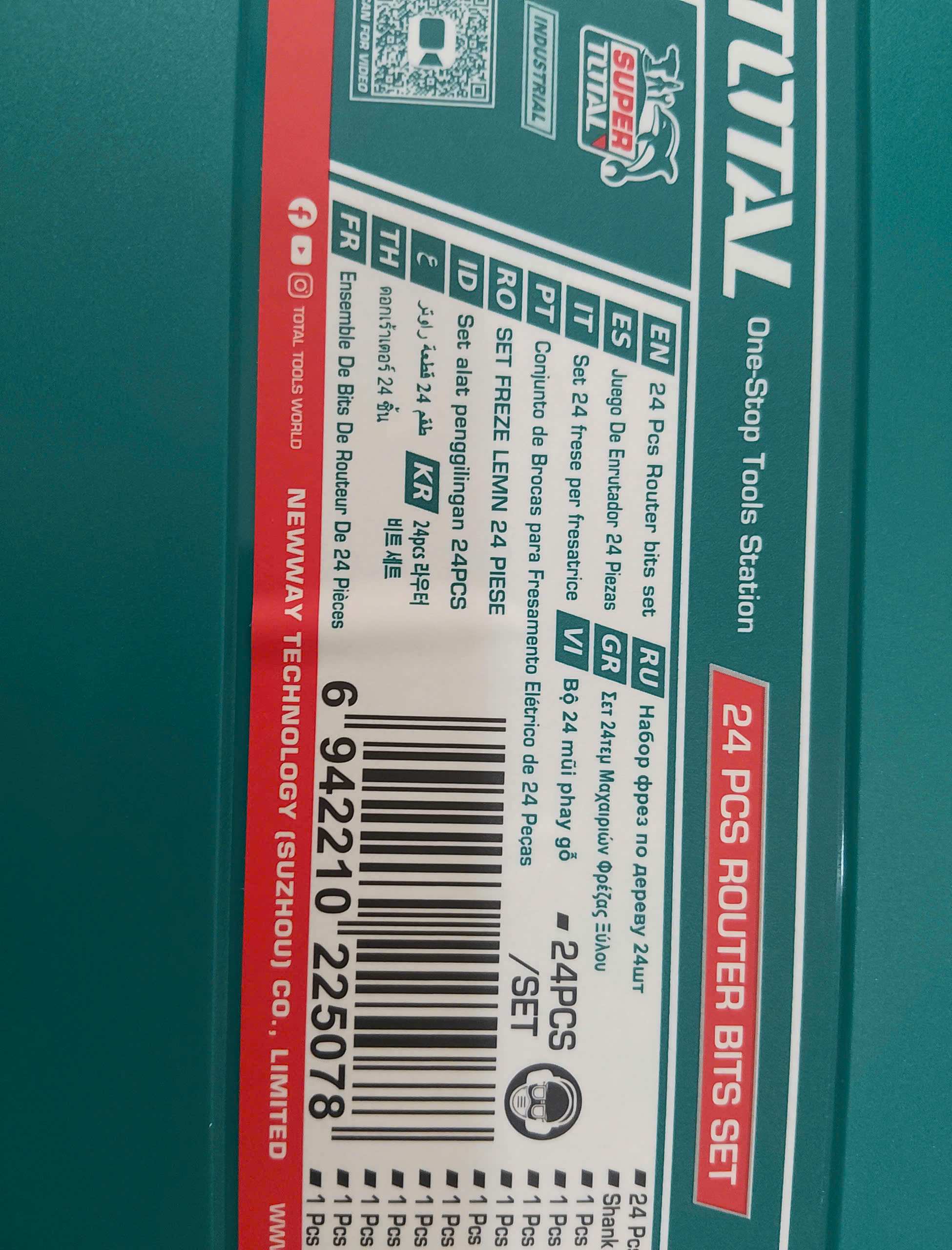 Hình ảnh 6 của mặt hàng Bộ 24 mũi phay đuôi 12mm Total