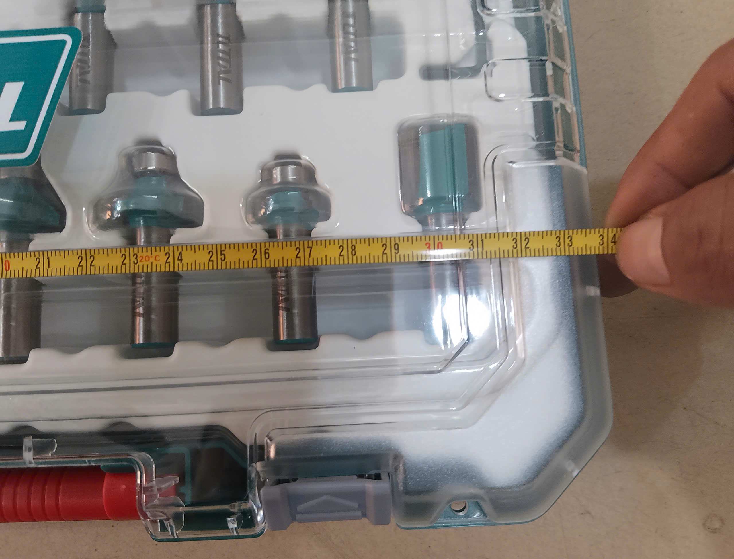 Hình ảnh 7 của mặt hàng Bộ 24 mũi phay đuôi 12mm Total