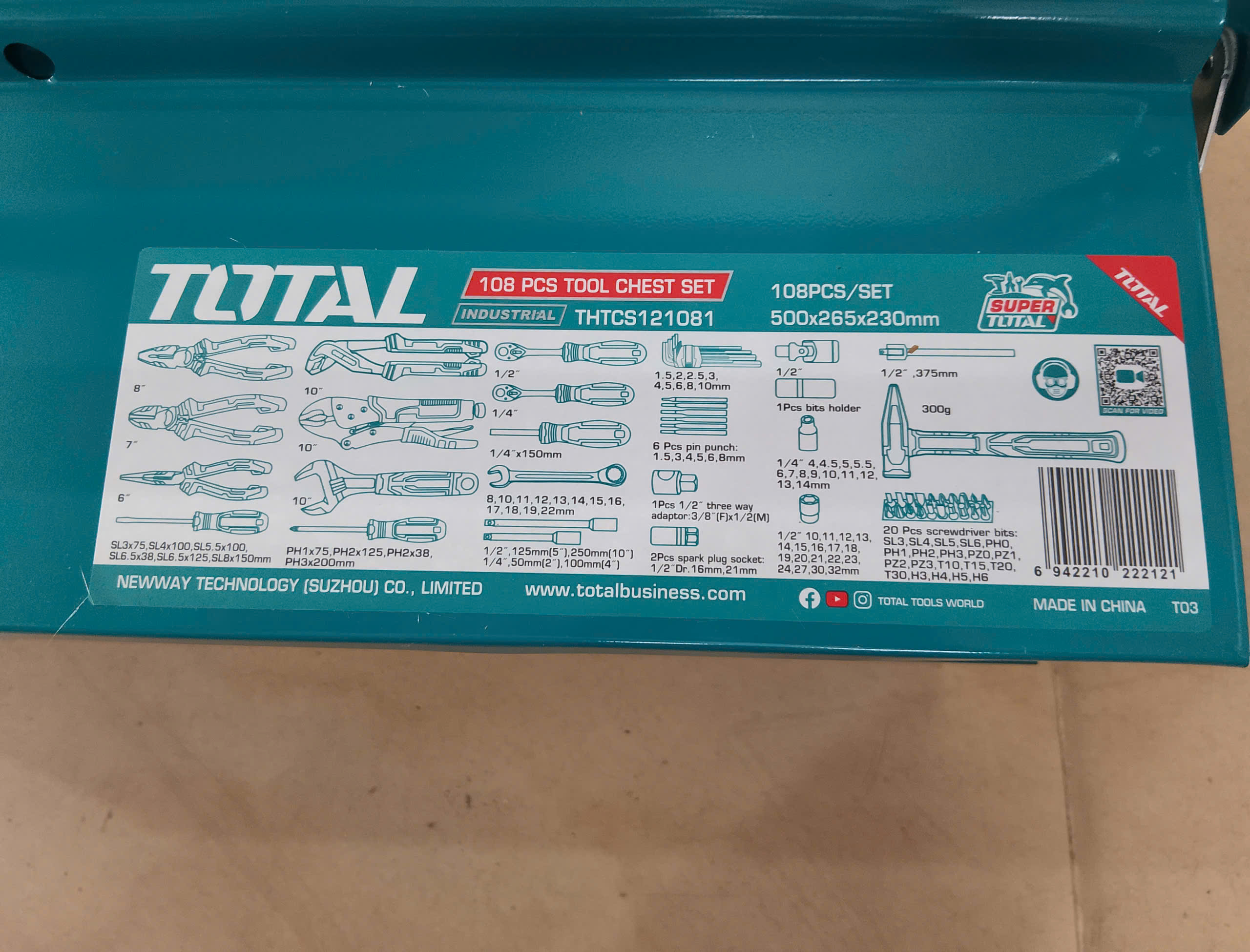 Hình ảnh 14 của mặt hàng Bộ 108 công cụ Total