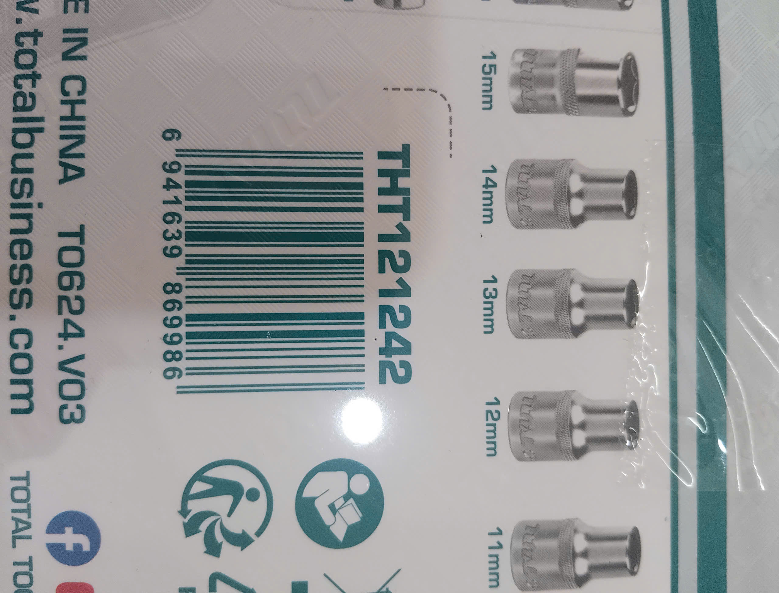 Hình ảnh 10 của mặt hàng Bộ 24 đầu tuýp 1/2" Total