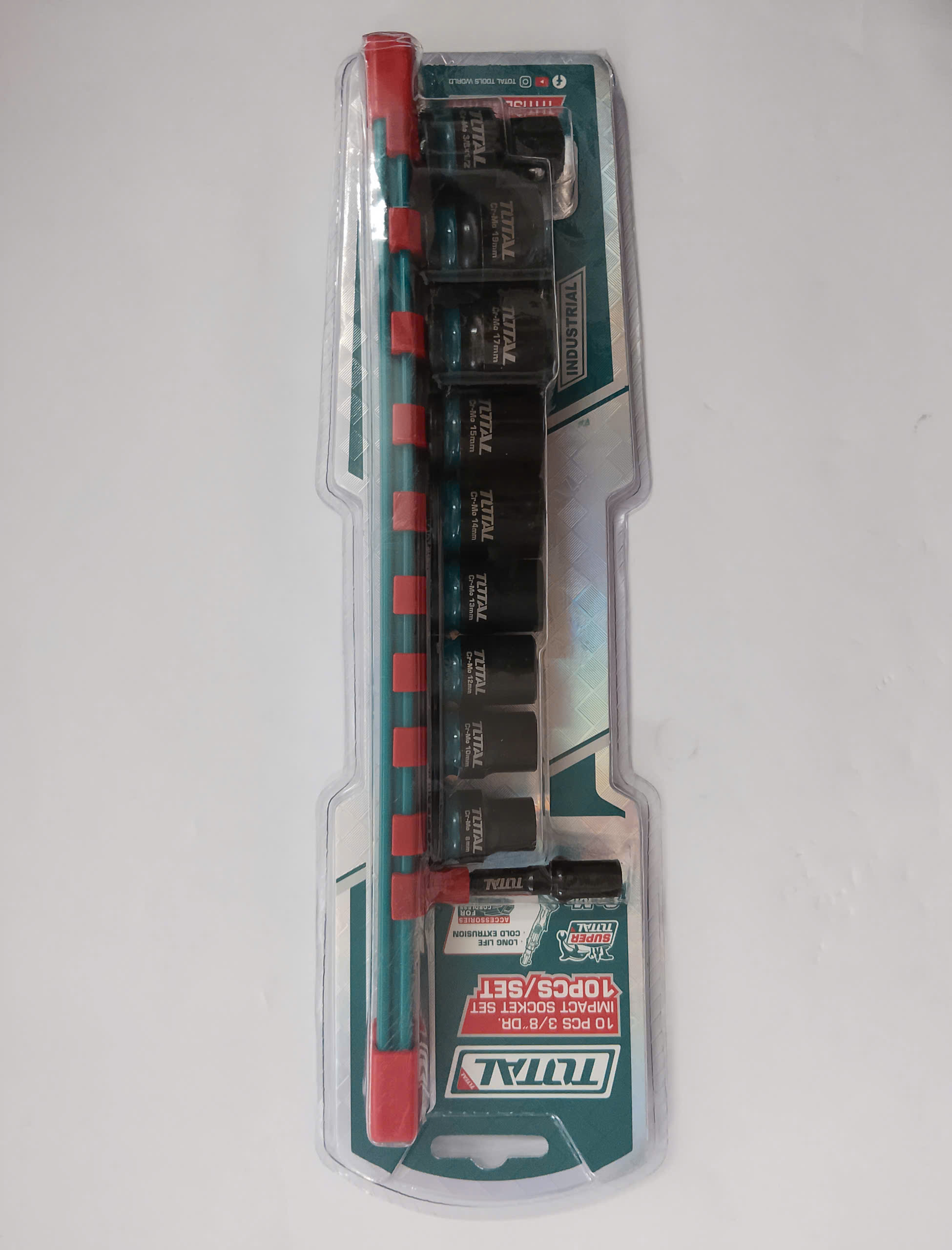 Hình ảnh 8 của mặt hàng Bộ 10 đầu tuýp 3/8" Dr Total