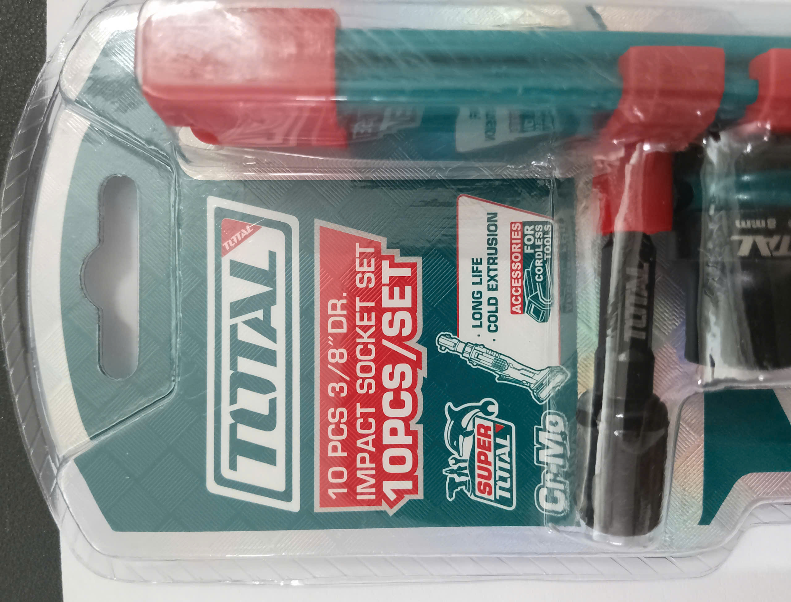 Hình ảnh 10 của mặt hàng Bộ 10 đầu tuýp 3/8" Dr Total