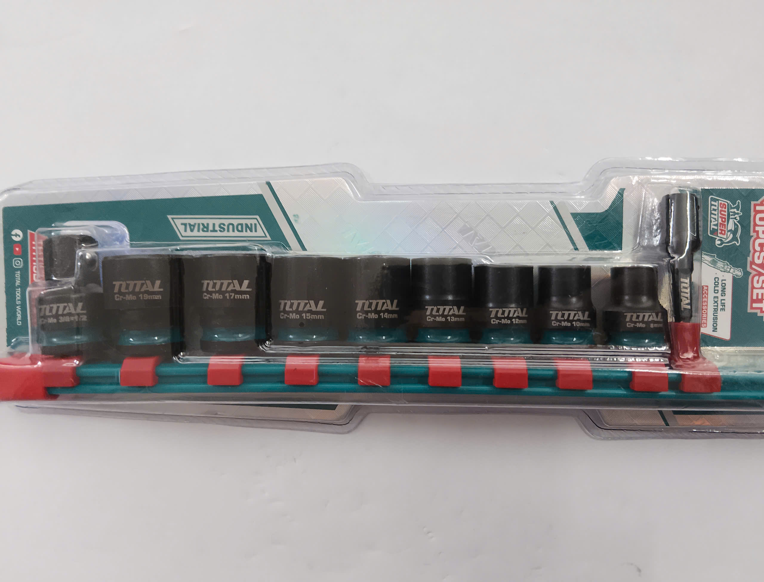 Hình ảnh 12 của mặt hàng Bộ 10 đầu tuýp 3/8" Dr Total