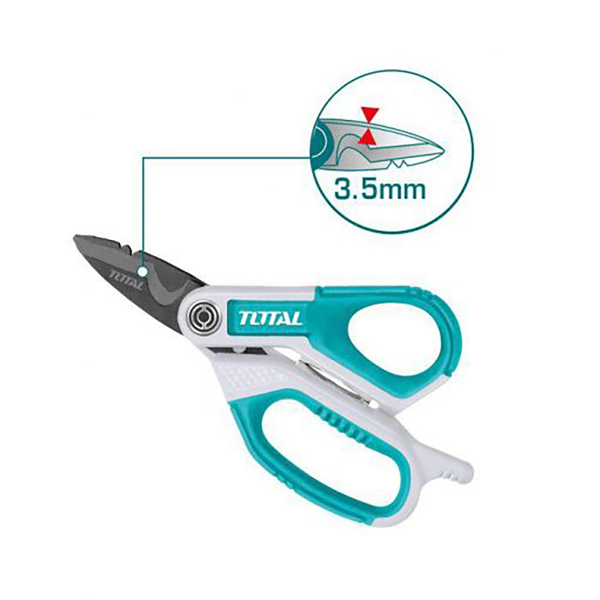 Hình ảnh 15 của mặt hàng Kéo thợ điện 170mm Total