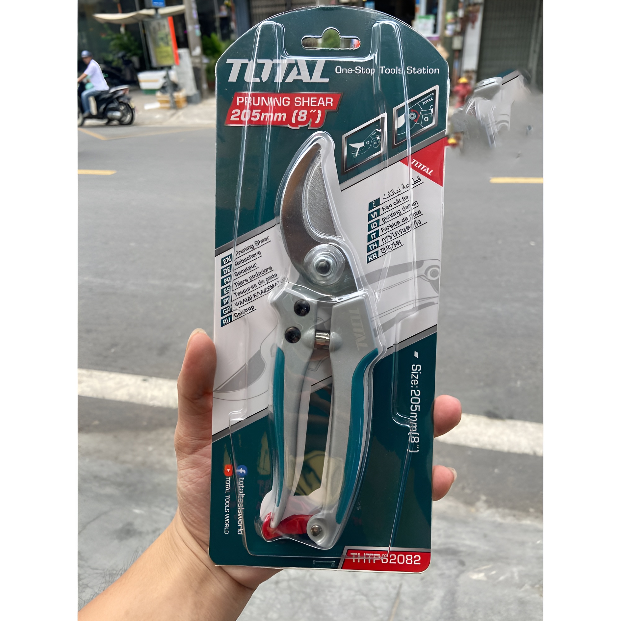 Hình ảnh 1 của mặt hàng Kéo cắt tỉa 205mm đệm nhựa TPR Total