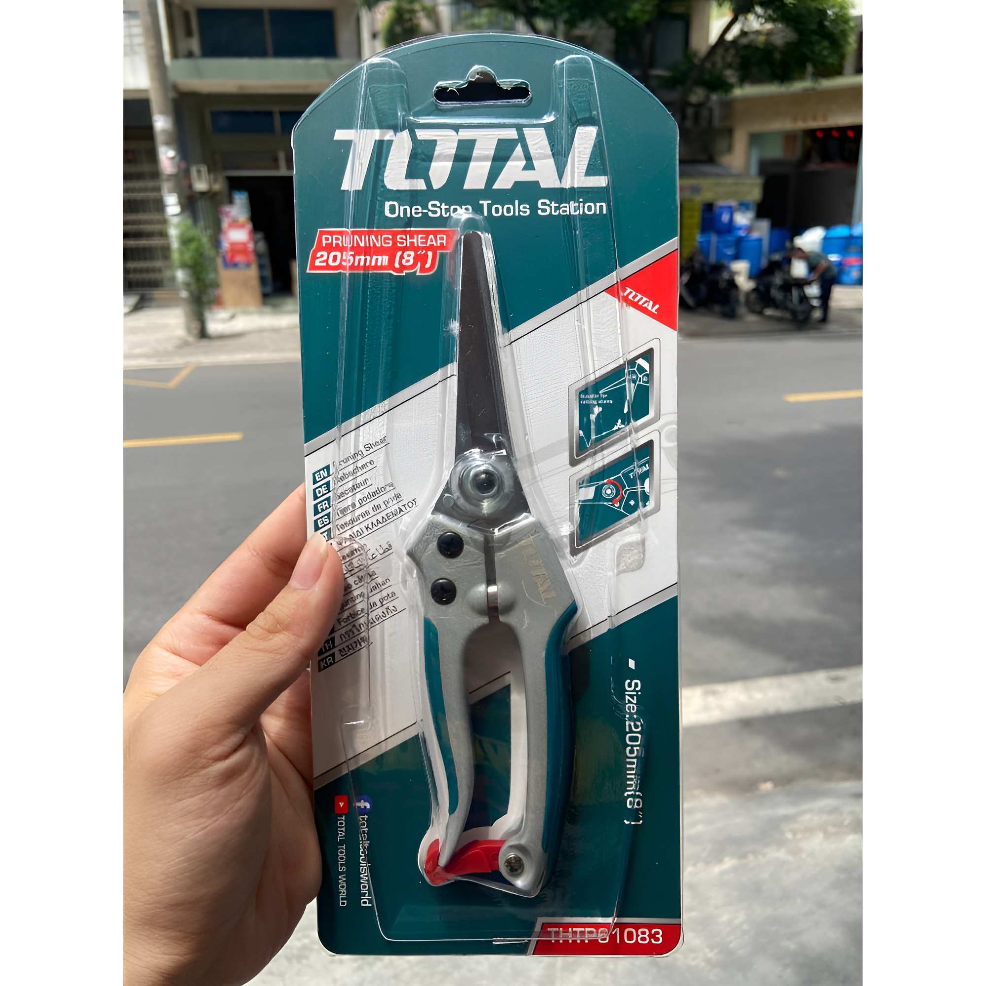 Hình ảnh 9 của mặt hàng Kéo cắt tỉa 205mm đệm nhựa TPR Total