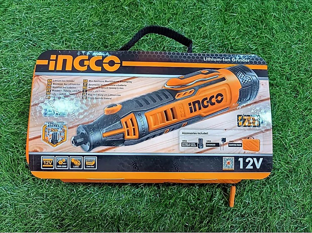 Hình ảnh 6 của mặt hàng Máy mài khuôn mini dùng pin Lithium 12V Ingco