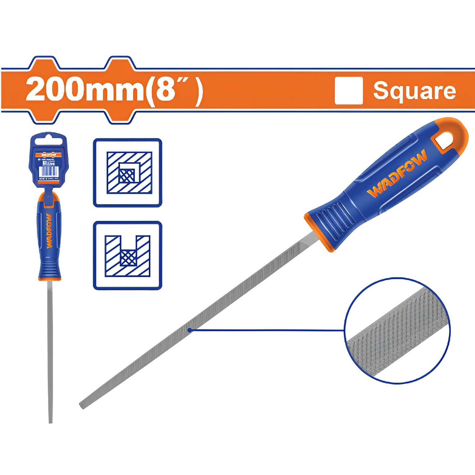 Hình ảnh 1 của mặt hàng Giũa thép vuông 200mm (8") Wadfow