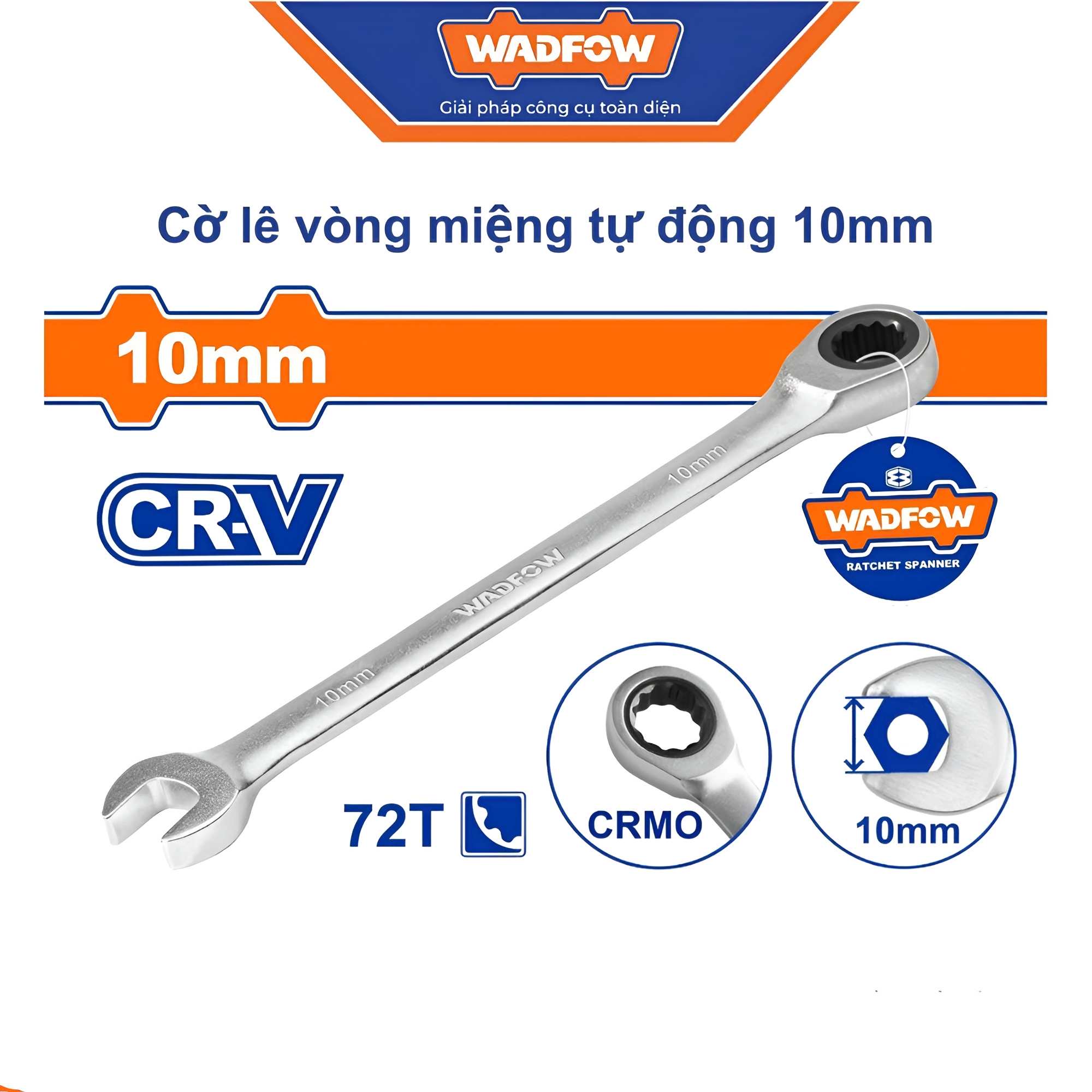 Hình ảnh 1 của mặt hàng Cờ lê vòng miệng tự động 10mm Wadfow