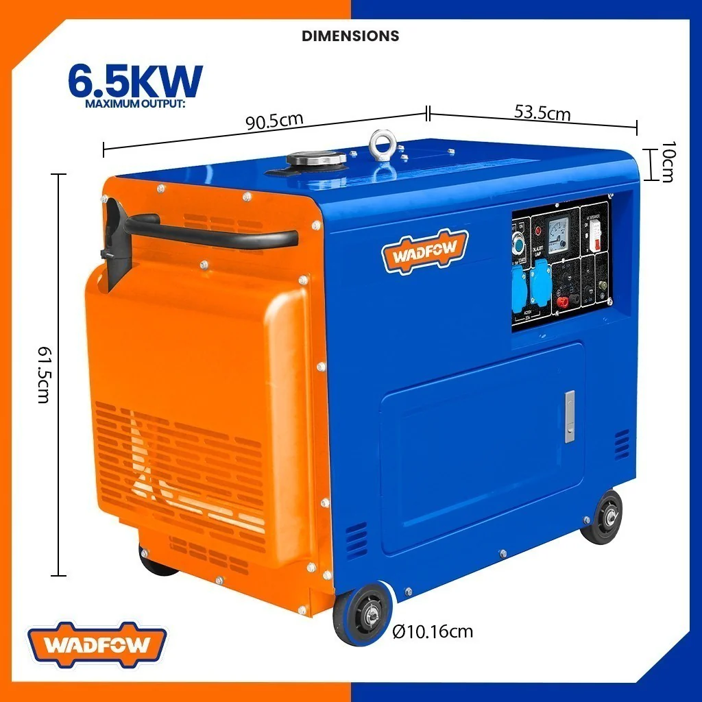 Hình ảnh 1 của mặt hàng Tổ máy phát điện dùng dầu diesel 5000W (loại không ồn) Wadfow