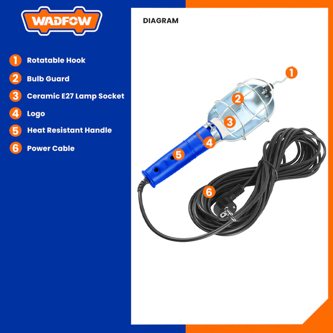 Hình ảnh 2 của mặt hàng Đèn cầm tay 75W Wadfow