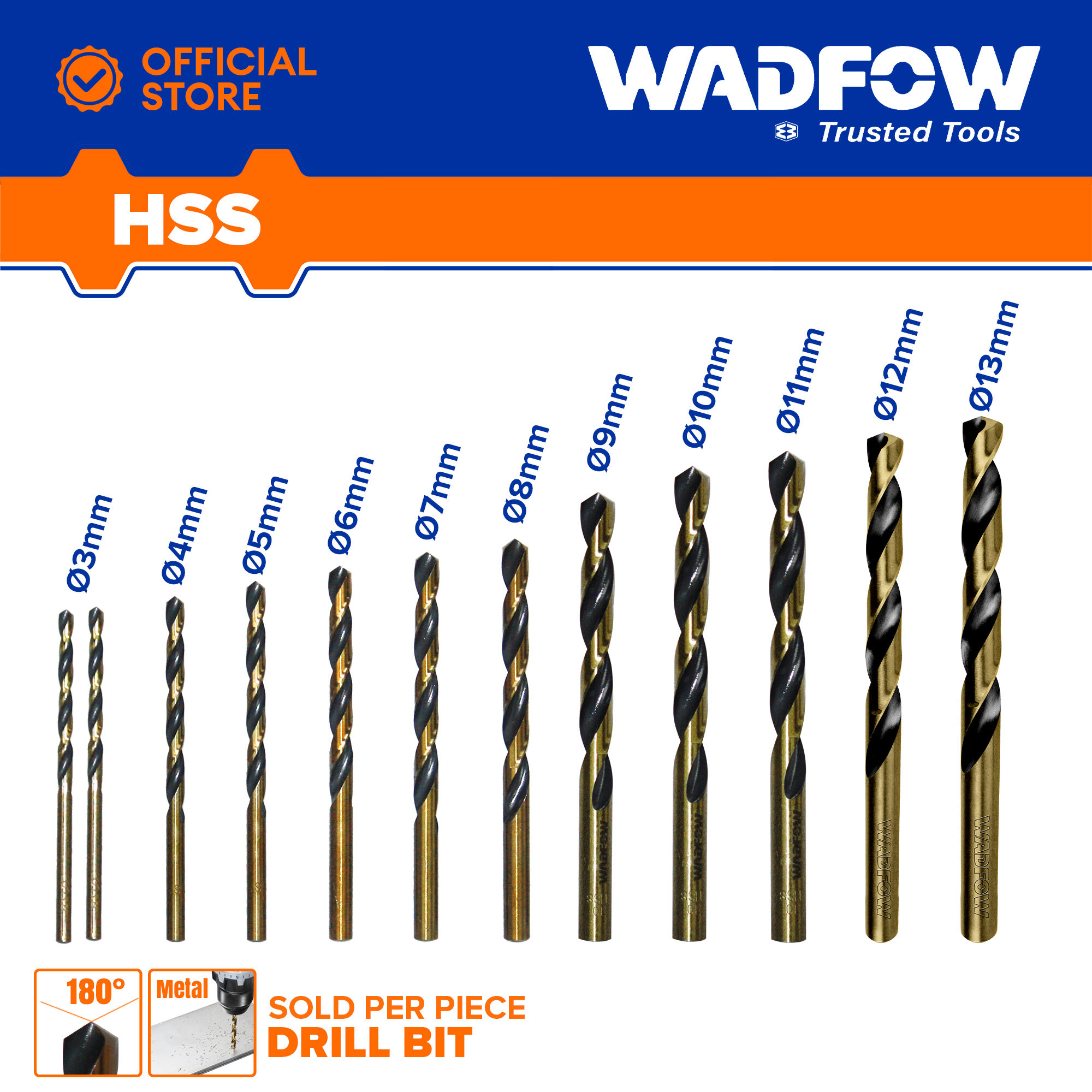 Hình ảnh 1 của mặt hàng Mũi khoan HSS 7mm Wadfow